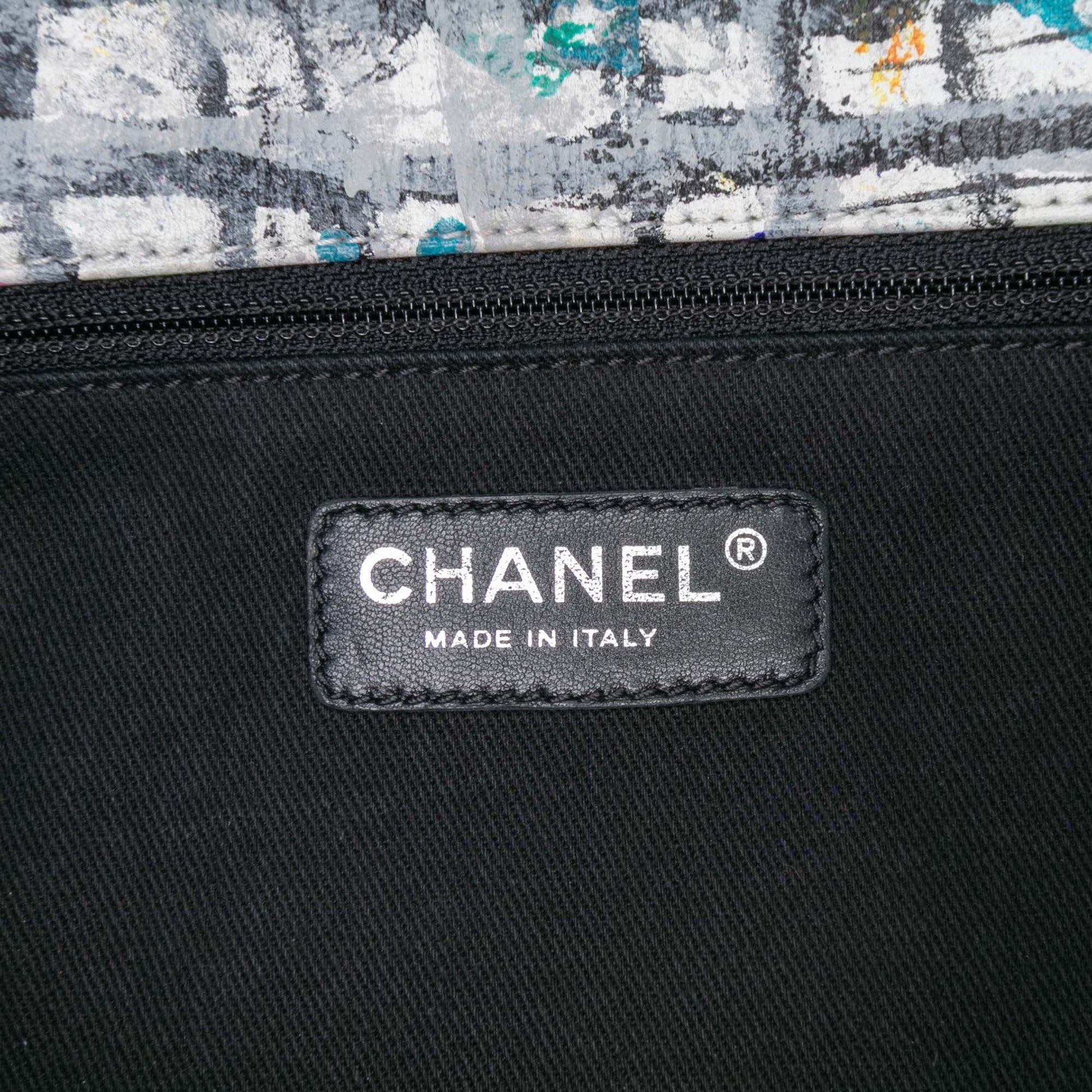 Chanel Medium Calfskin Hand Painted Graffiti Flap