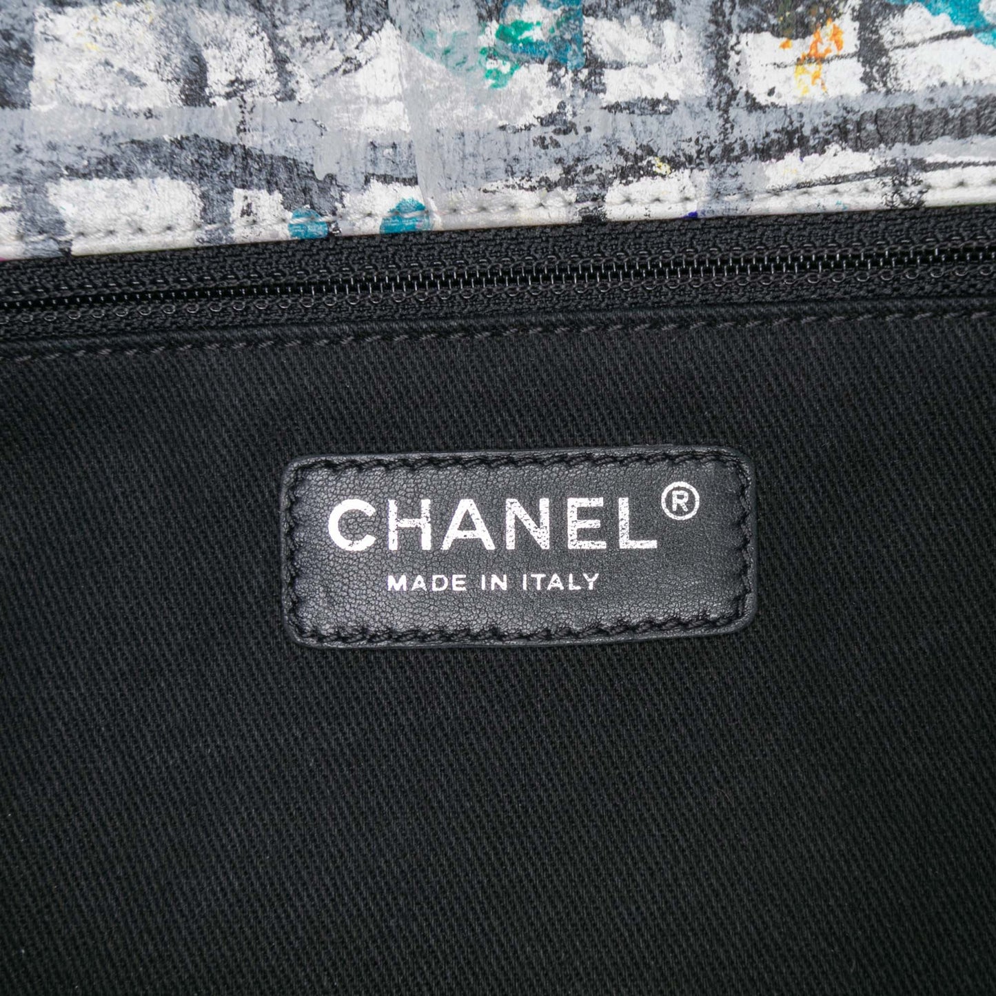 Chanel Medium Calfskin Hand Painted Graffiti Flap