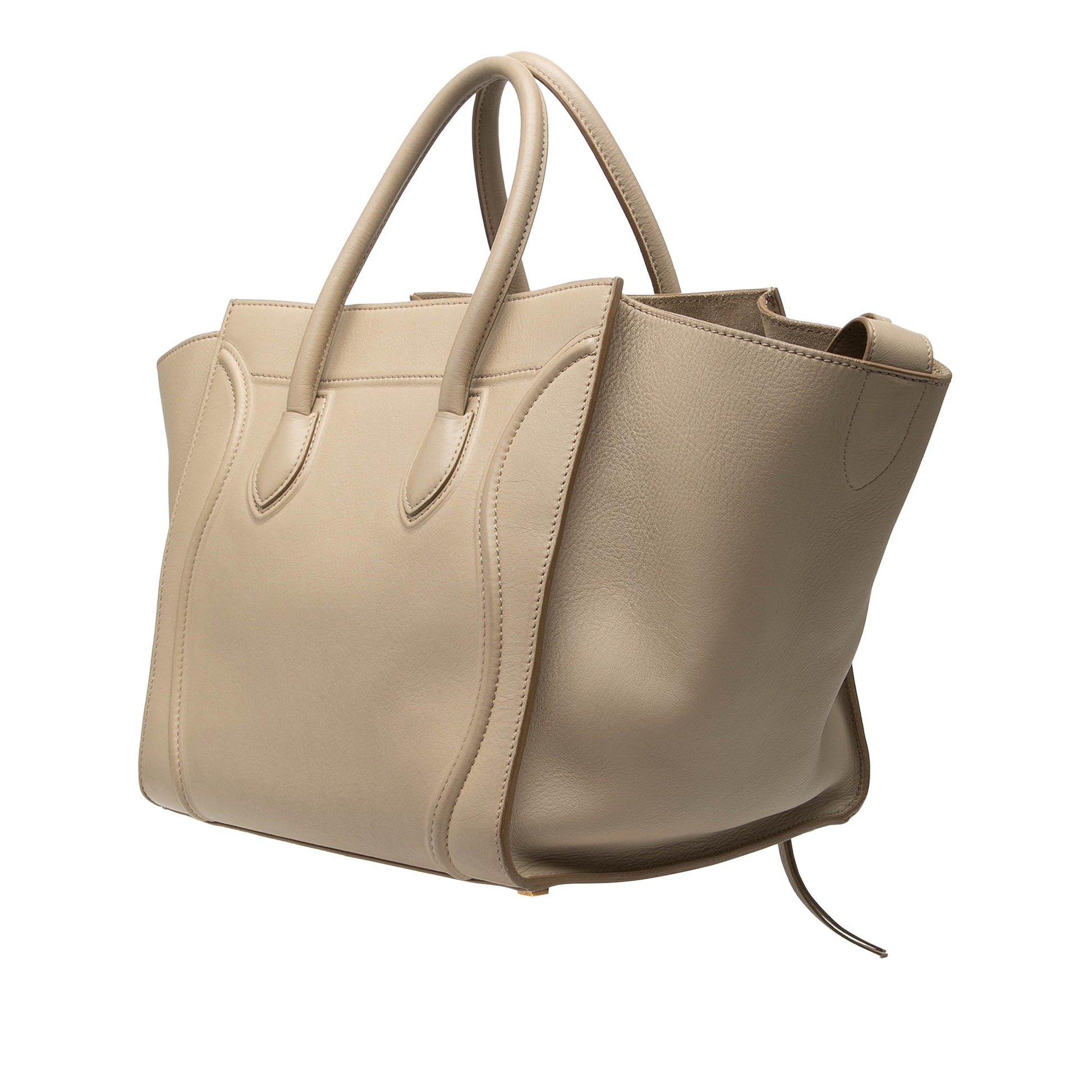 Celine Medium Leather Luggage Phantom Tote
