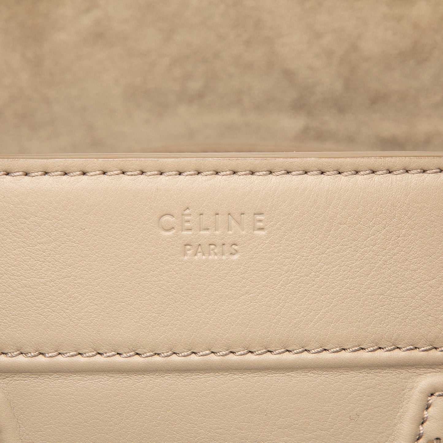 Celine Medium Leather Luggage Phantom Tote