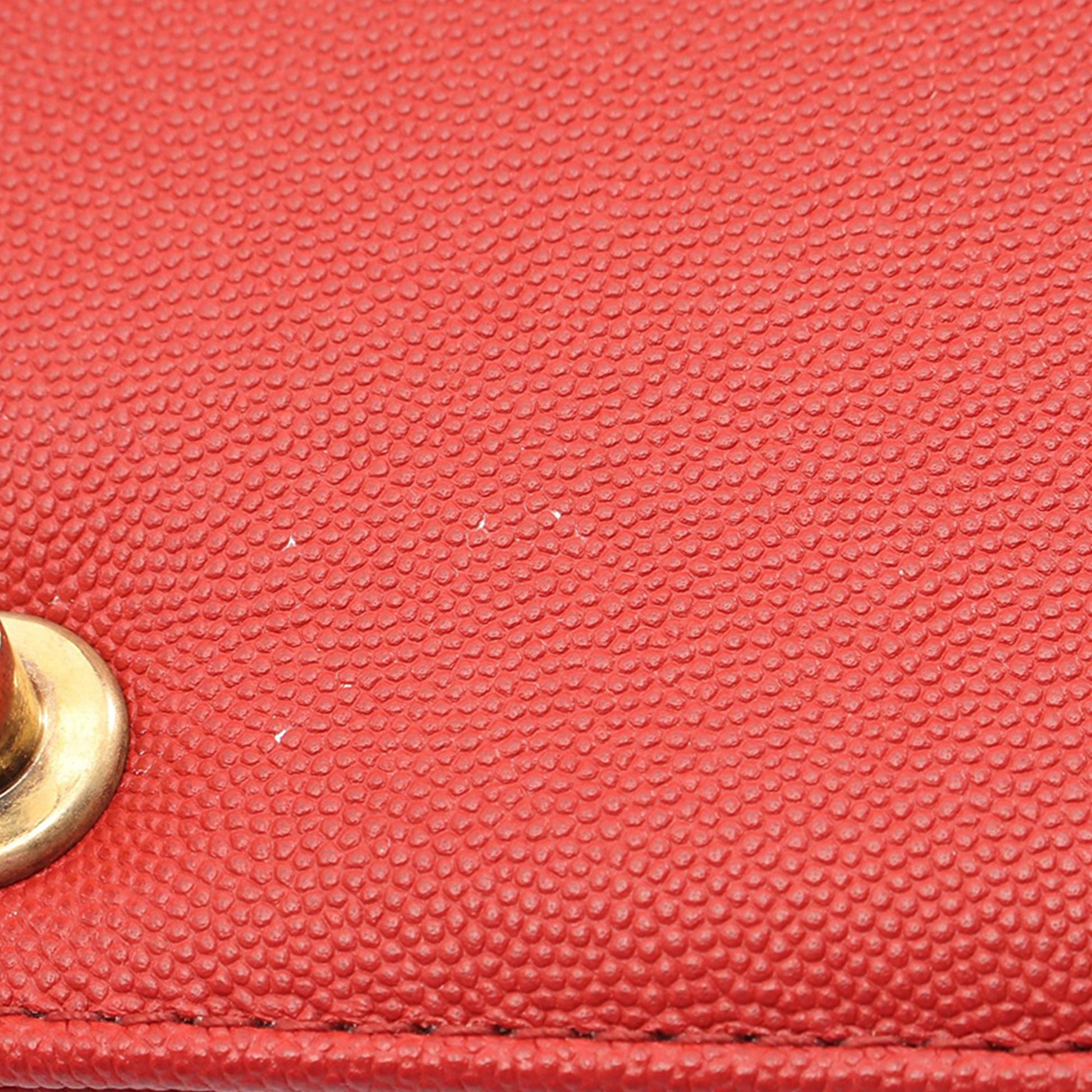 Chanel Small Chevron Caviar Braided Boy Flap