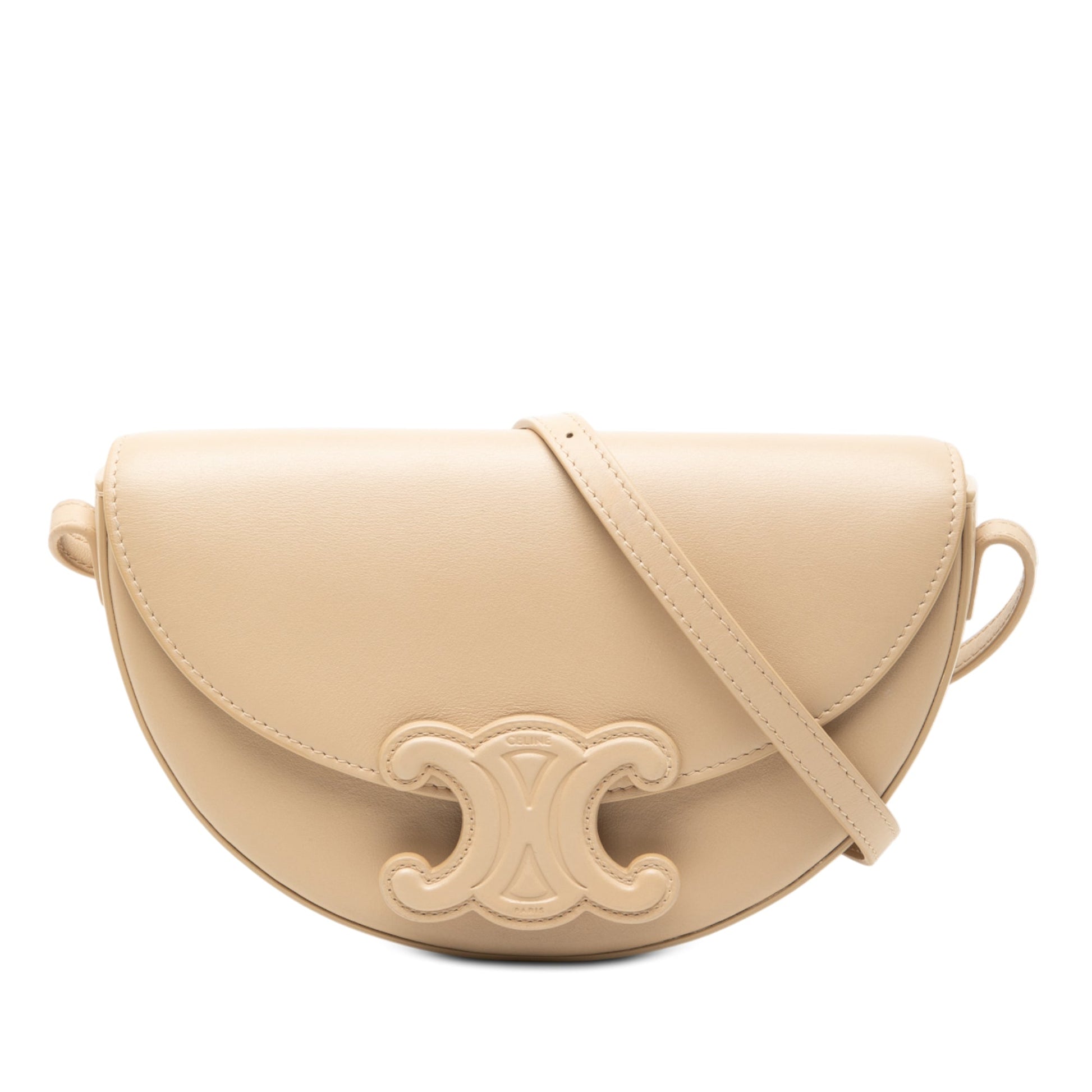 Celine Smooth Calfskin Cuir Triomphe Besace Crossbody
