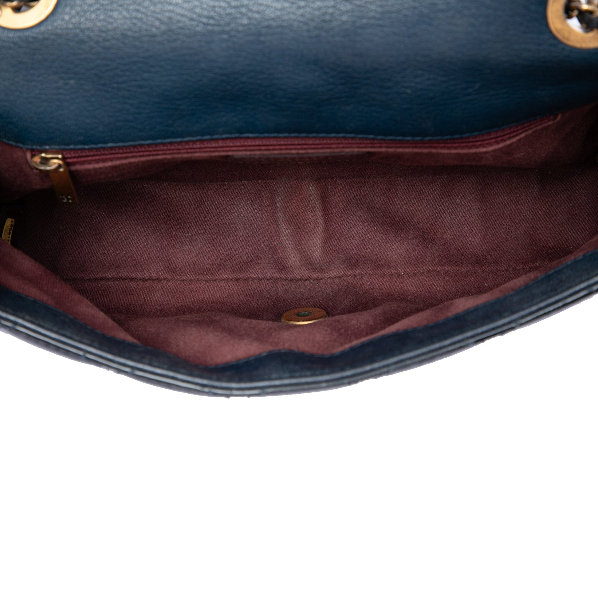 Chanel Paris Salzburg Medium Patent and Goatskin CC Eyelet Flap