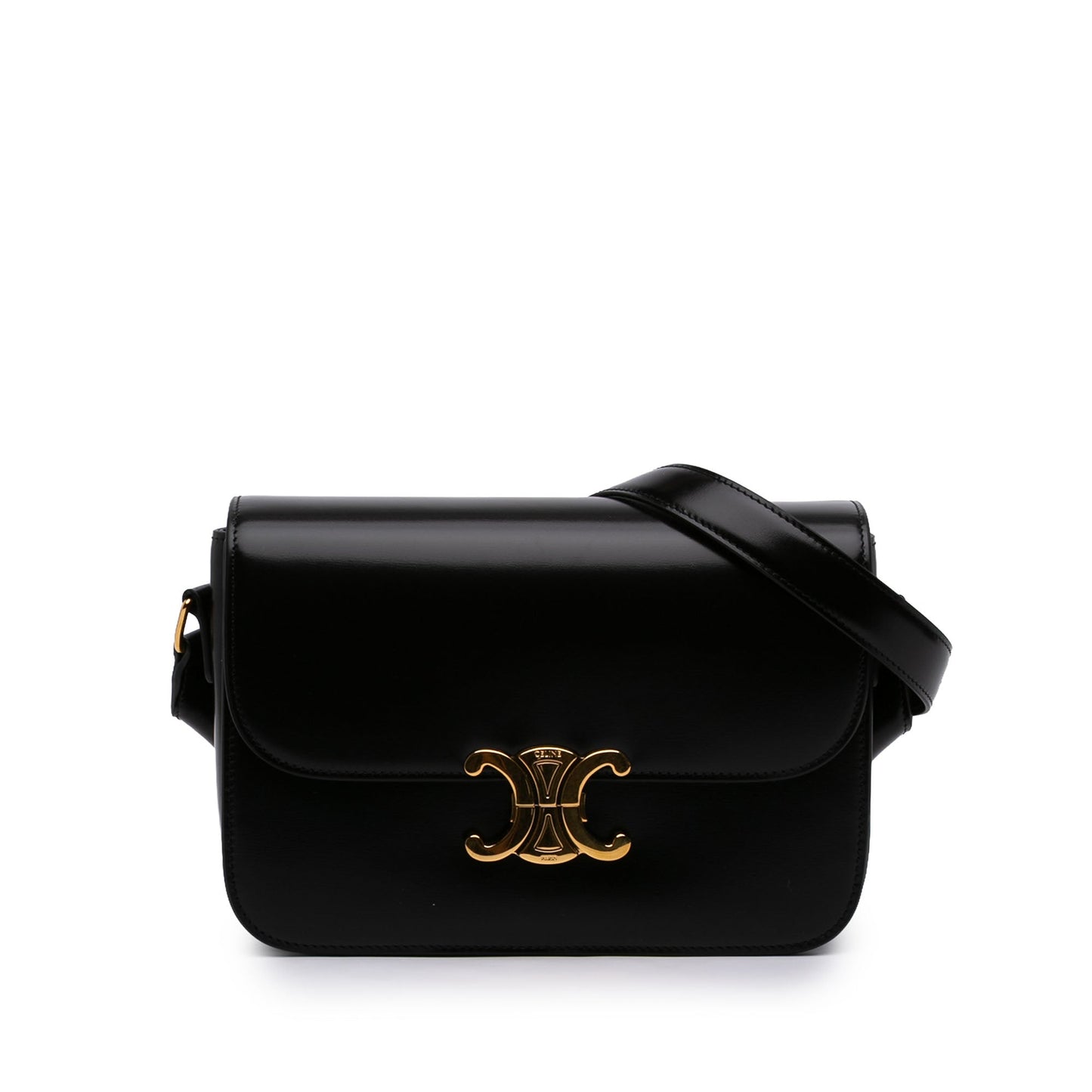 Celine Classique Shiny Calfskin Triomphe Crossbody