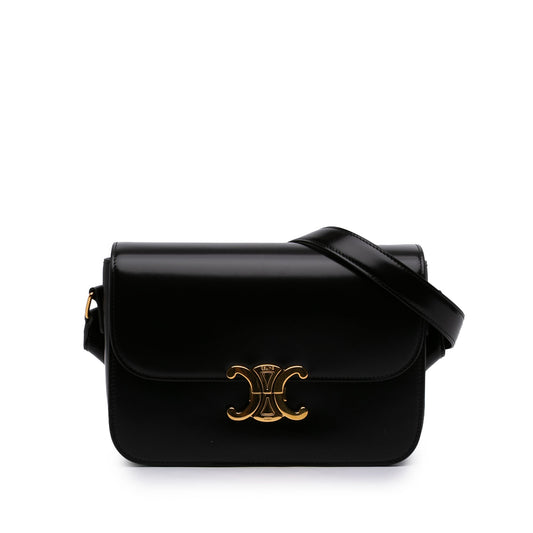 Celine Classique Shiny Calfskin Triomphe Crossbody