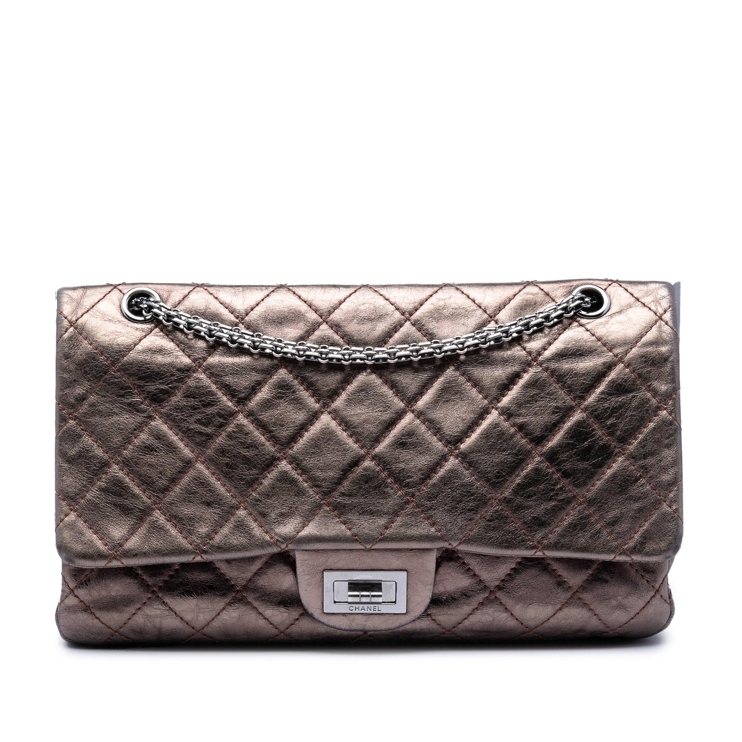 Chanel Metallic Aged Calfskin Reissue 2.55 Double Flap 227