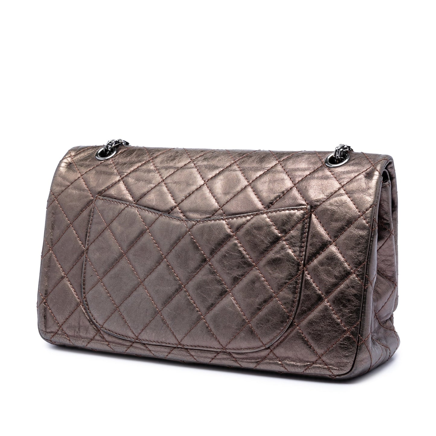 Chanel Metallic Aged Calfskin Reissue 2.55 Double Flap 227