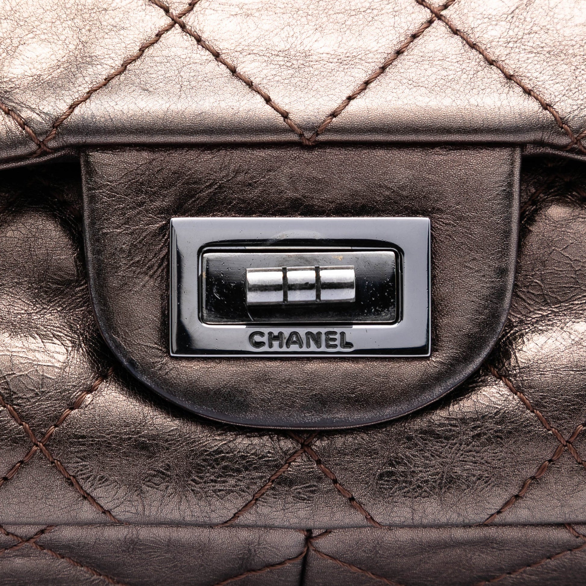 Chanel Metallic Aged Calfskin Reissue 2.55 Double Flap 227
