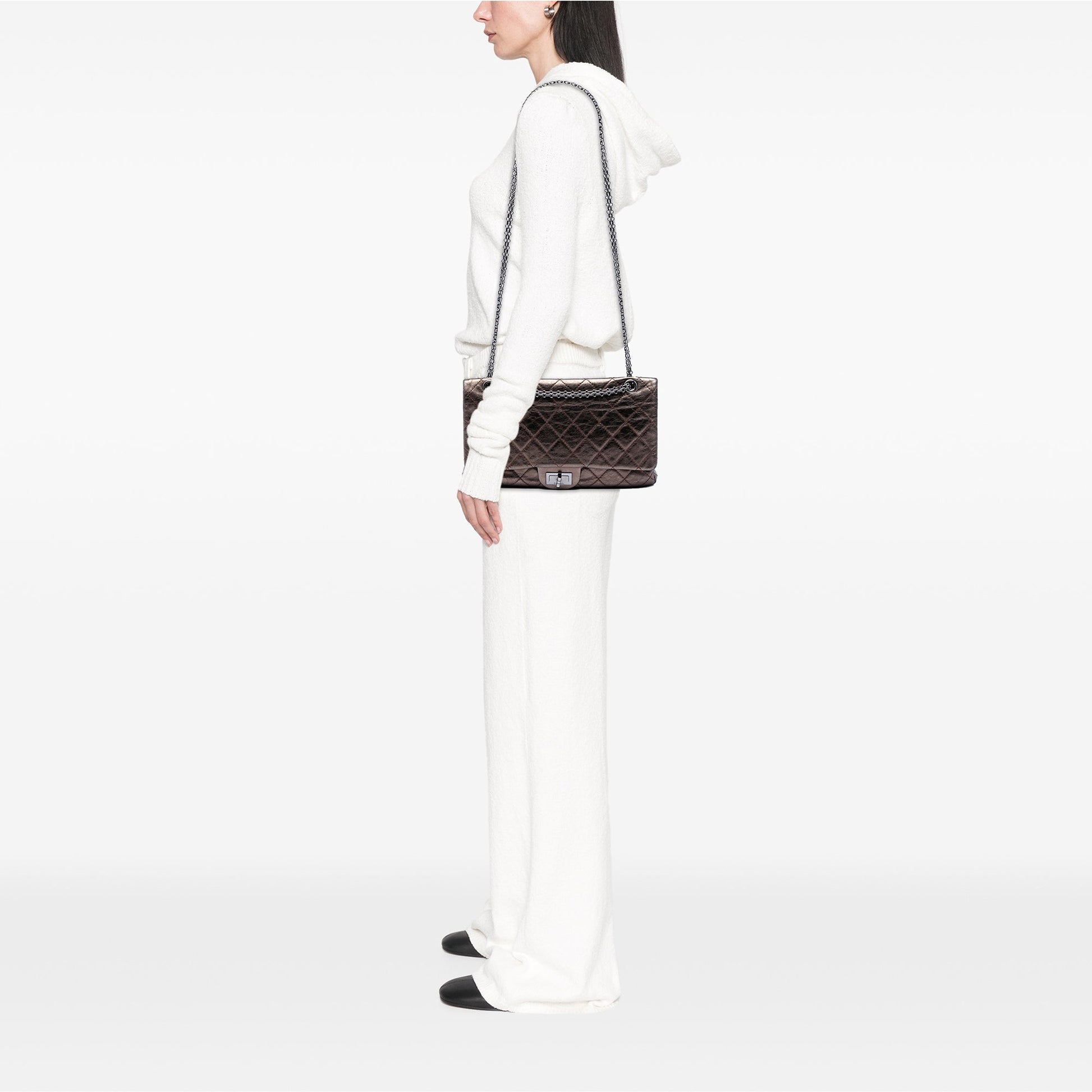 Chanel Metallic Aged Calfskin Reissue 2.55 Double Flap 227