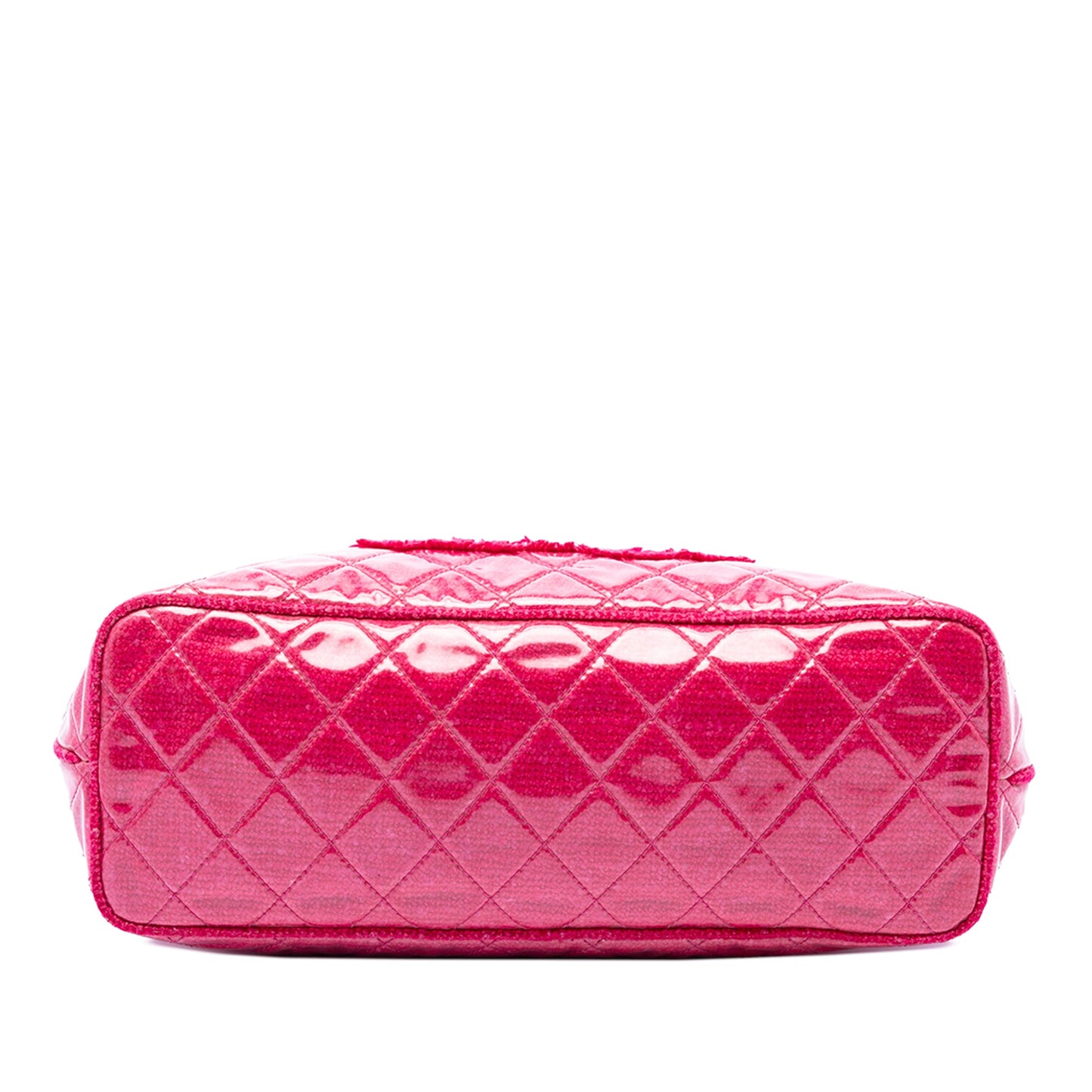 Chanel Large Quilted Tweed and PVC Funny Tote