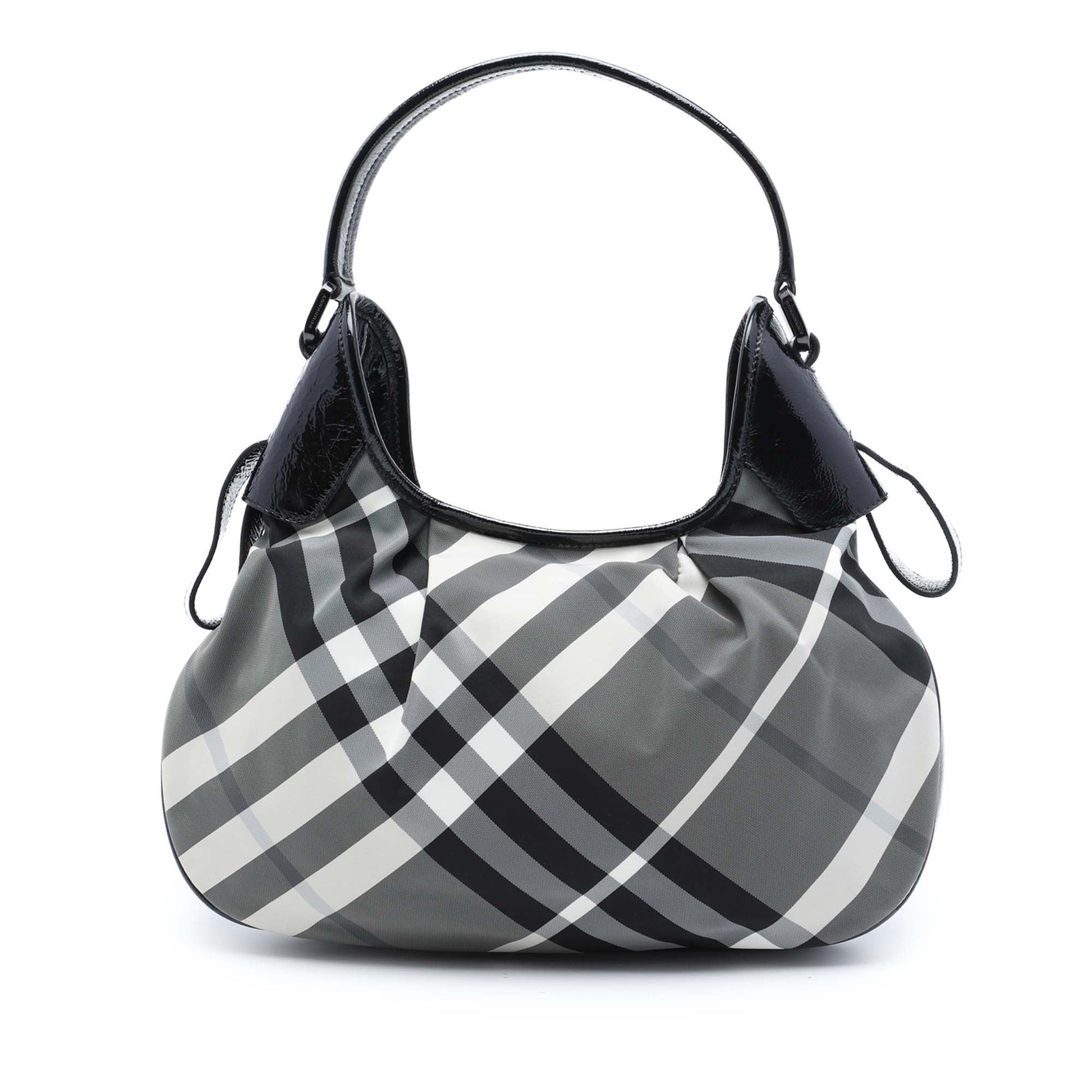 Burberry Beat Check Nylon Brooklyn Hobo