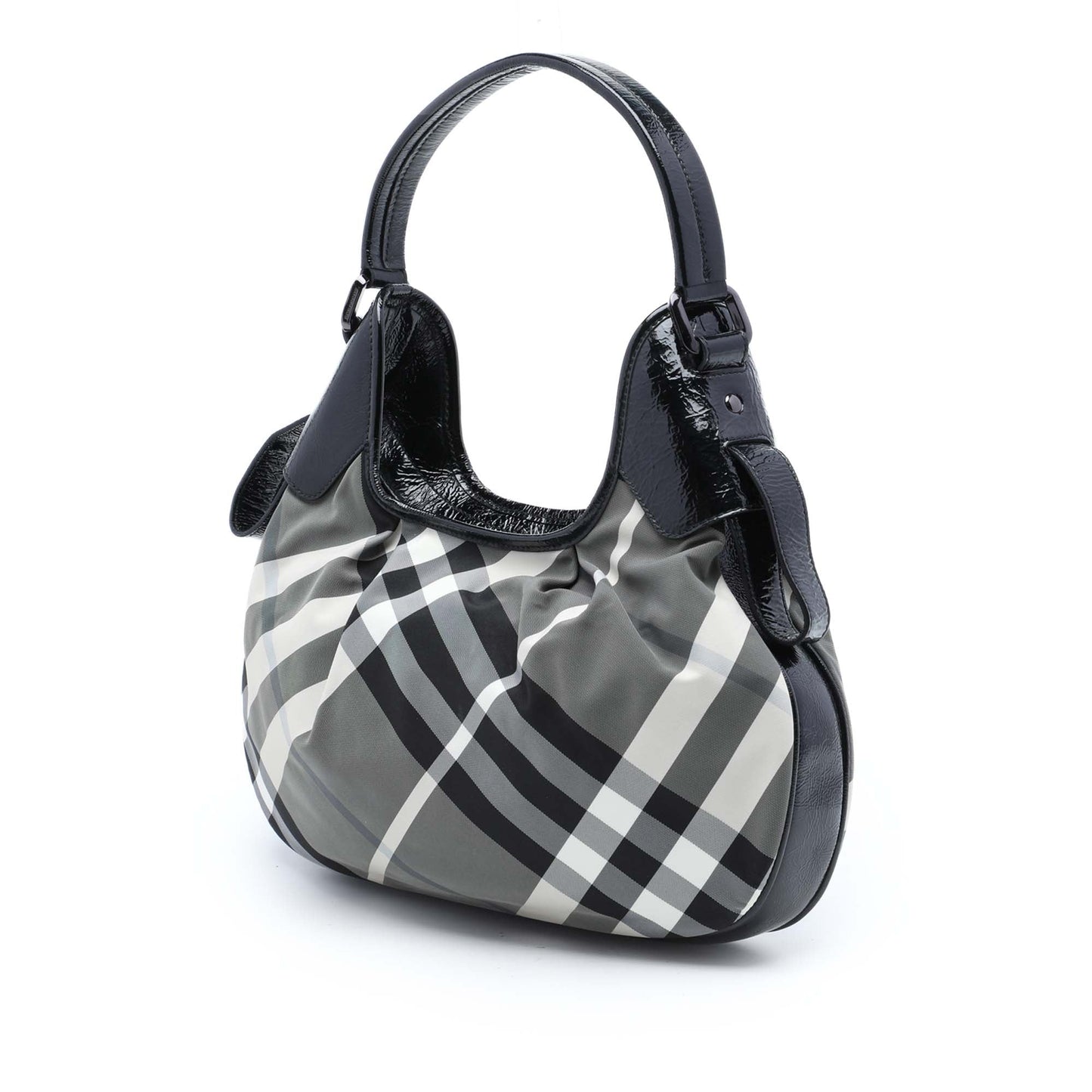 Burberry Beat Check Nylon Brooklyn Hobo
