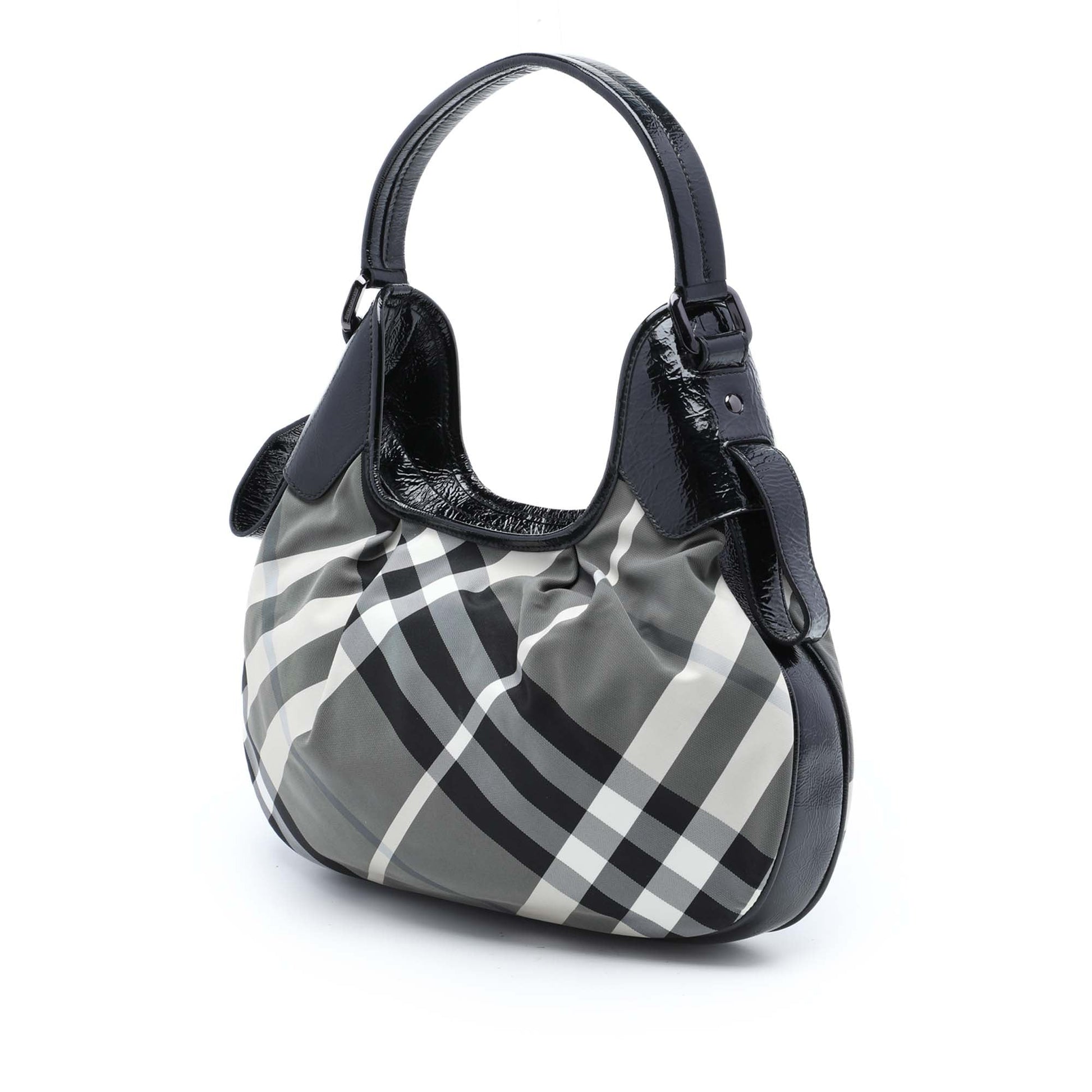 Burberry Beat Check Nylon Brooklyn Hobo
