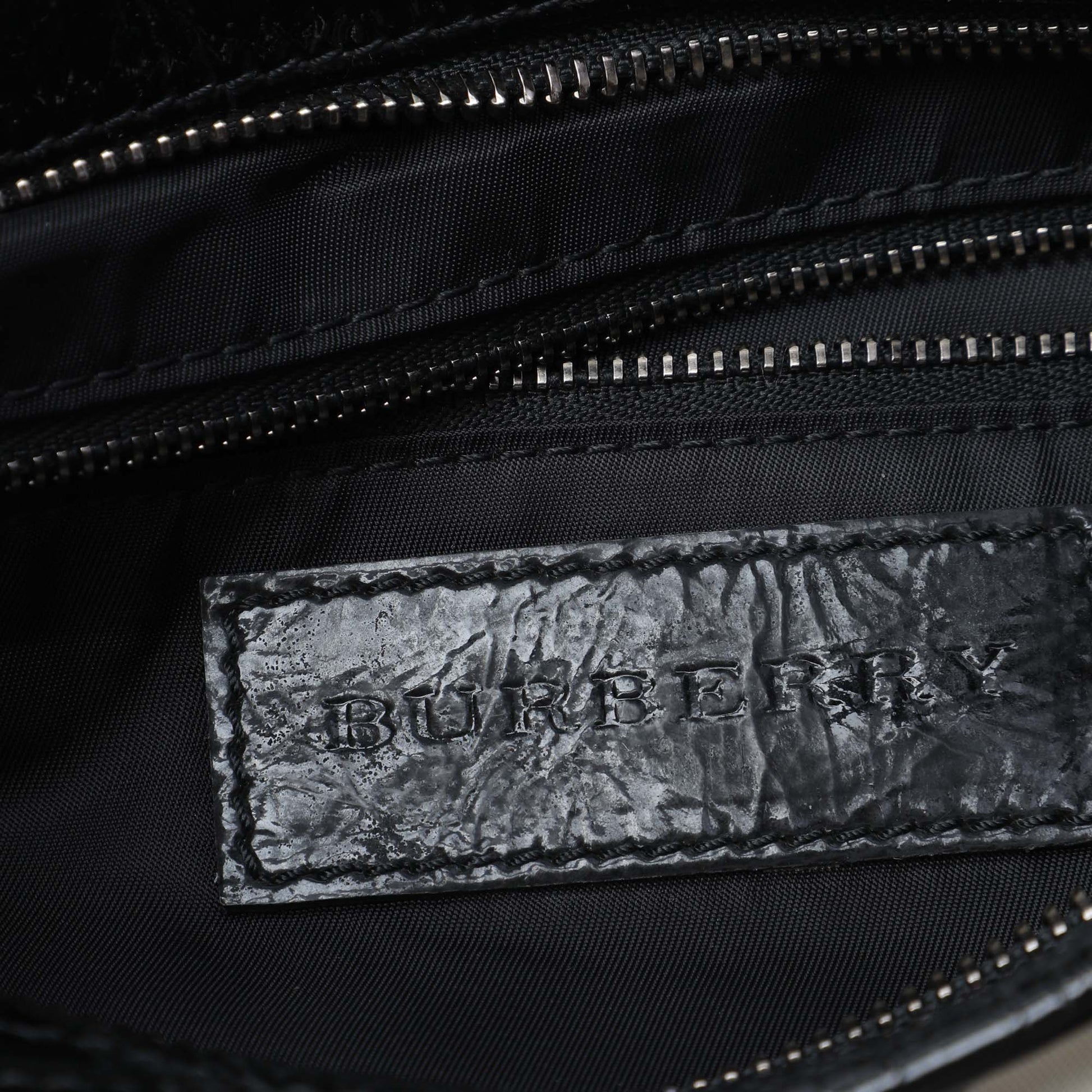 Burberry Beat Check Nylon Brooklyn Hobo