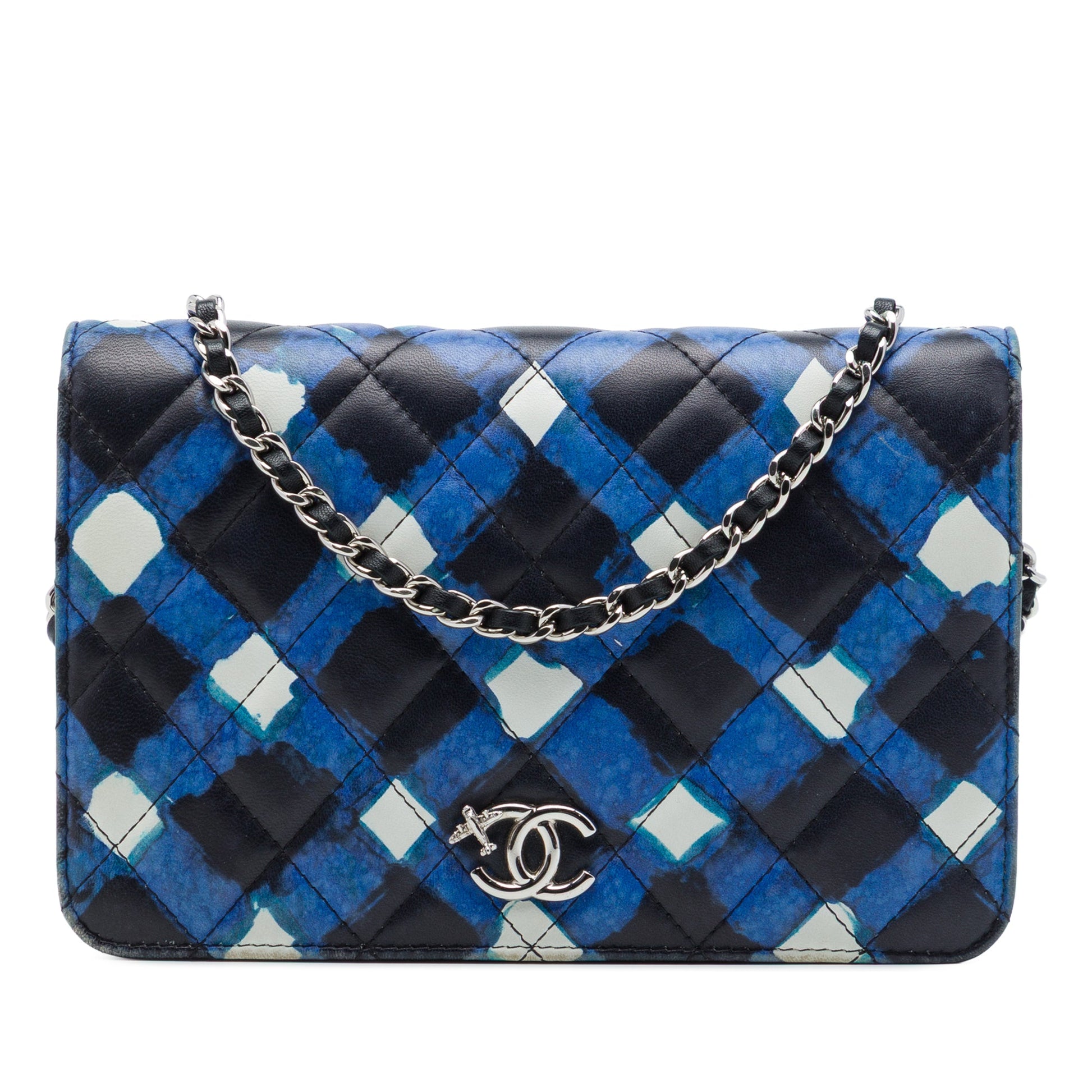 Chanel Airline Quilted Lambskin Wallet on Chain