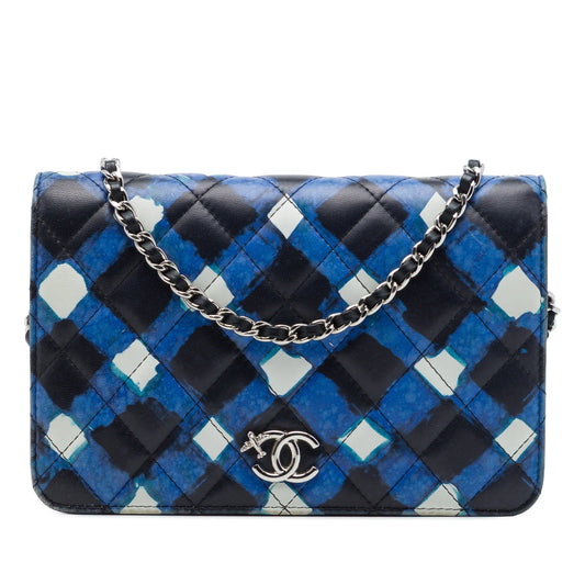 Chanel Airline Quilted Lambskin Wallet on Chain