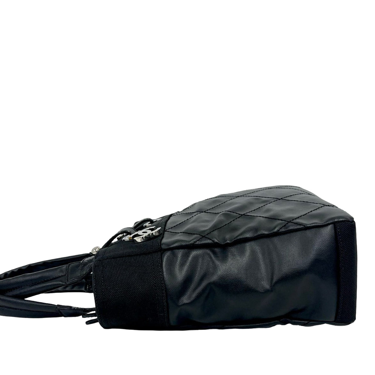 Chanel Small Quilted Coated Canvas Paris Biarritz Tote