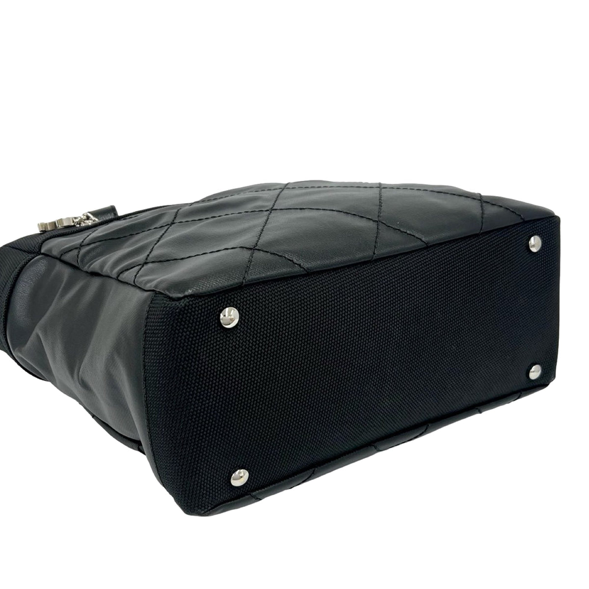 Chanel Small Quilted Coated Canvas Paris Biarritz Tote