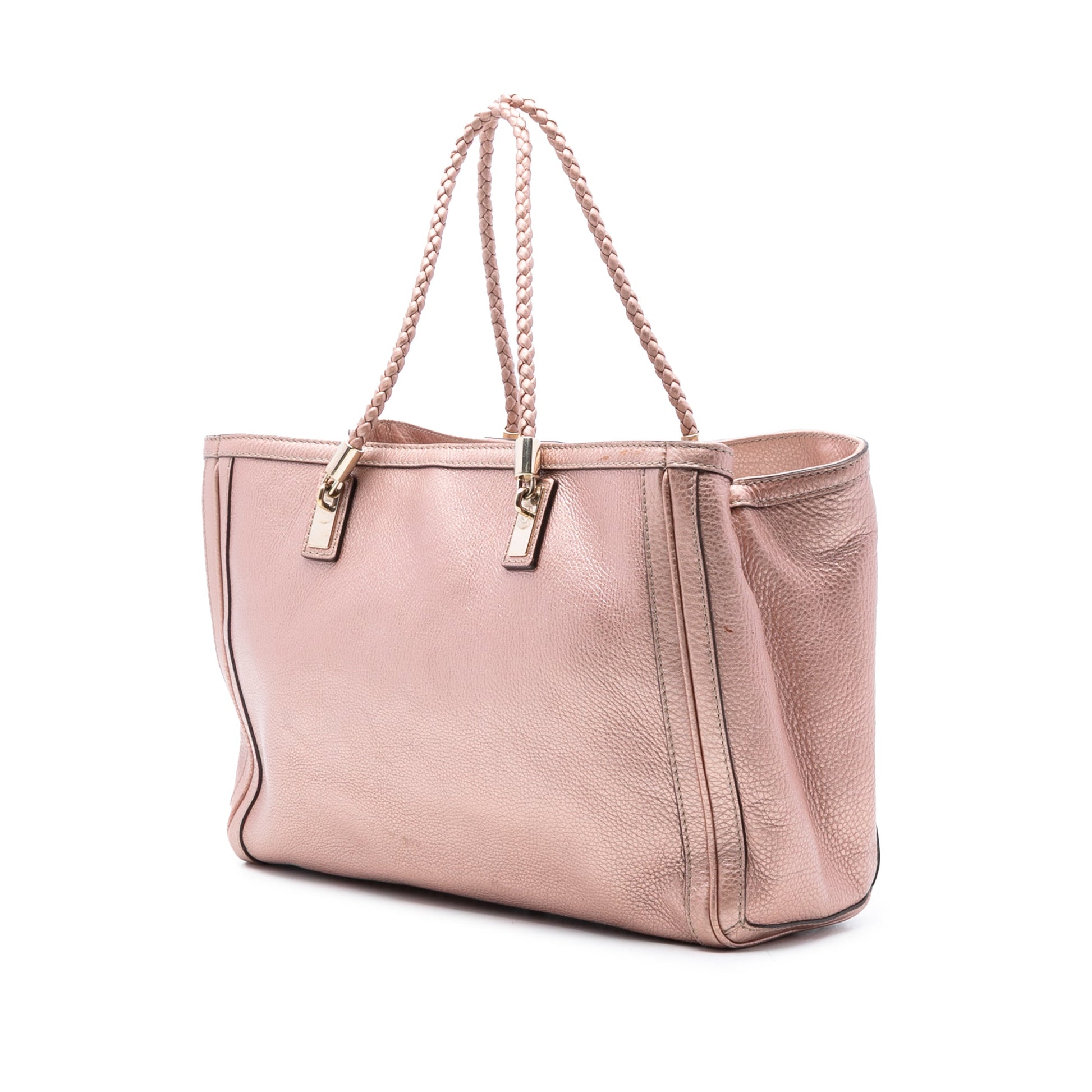 Gucci Medium Metallic Leather Bella Tote
