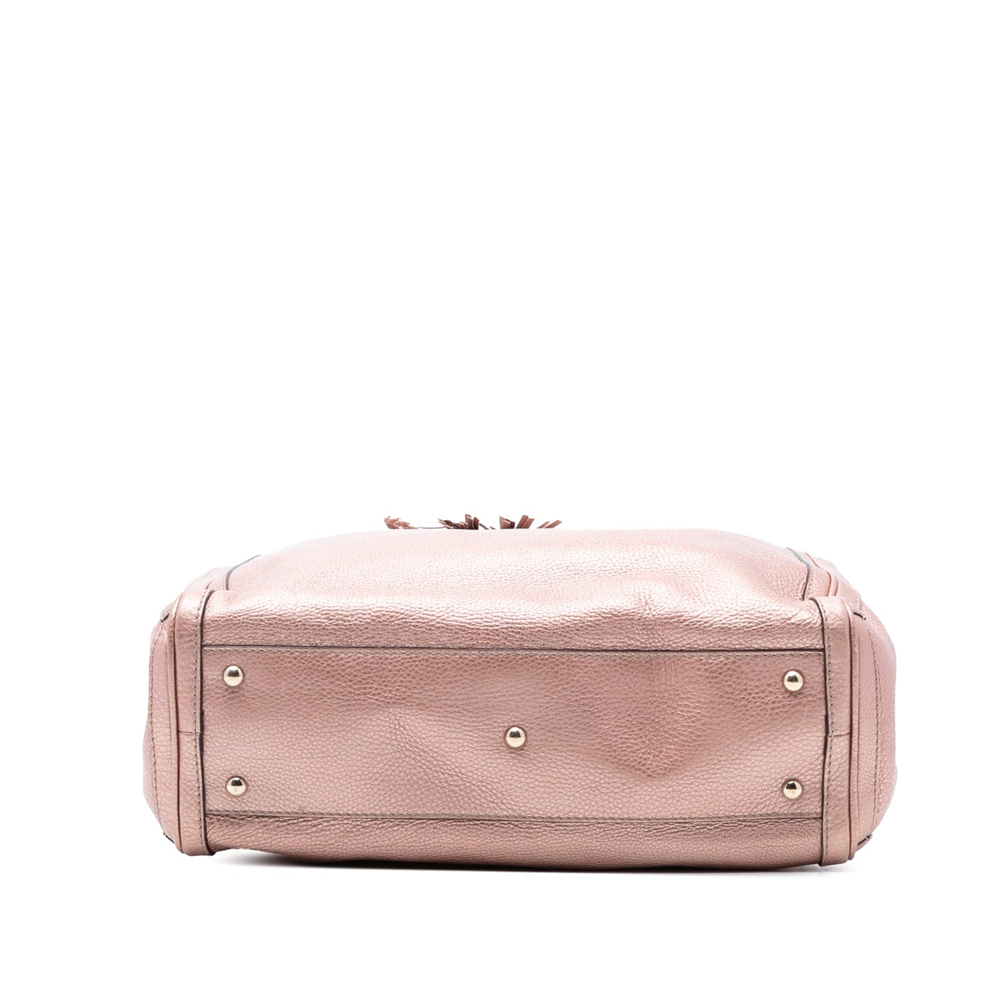 Gucci Medium Metallic Leather Bella Tote