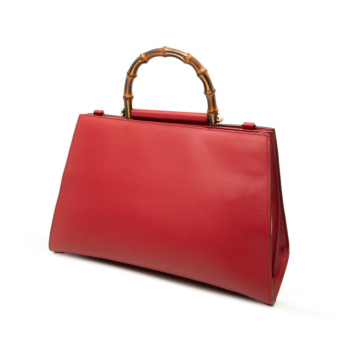 Gucci Medium Calfskin Bamboo Nymphaea Satchel