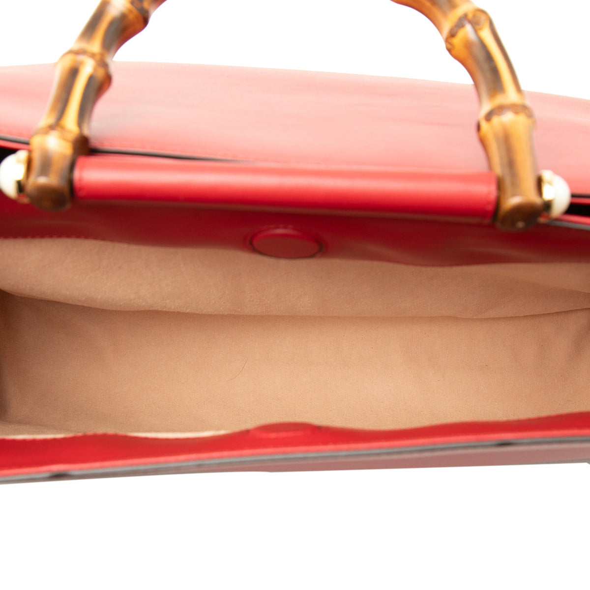 Gucci Medium Calfskin Bamboo Nymphaea Satchel