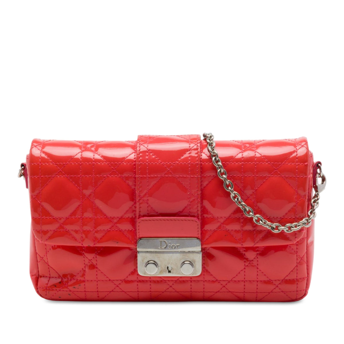 Dior Patent Cannage New Lock Pouch Crossbody