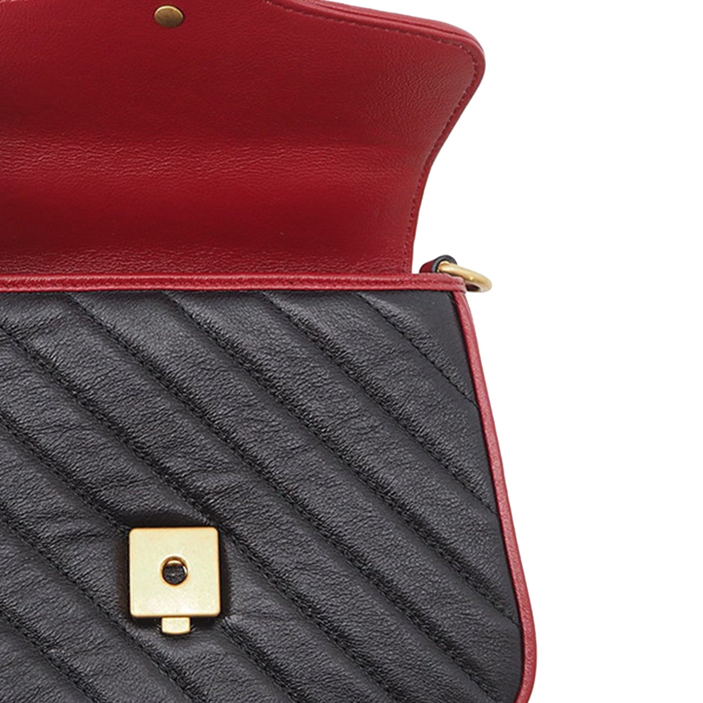 Gucci Mini GG Marmont Matelasse Calfskin Torchon Top Handle Bag