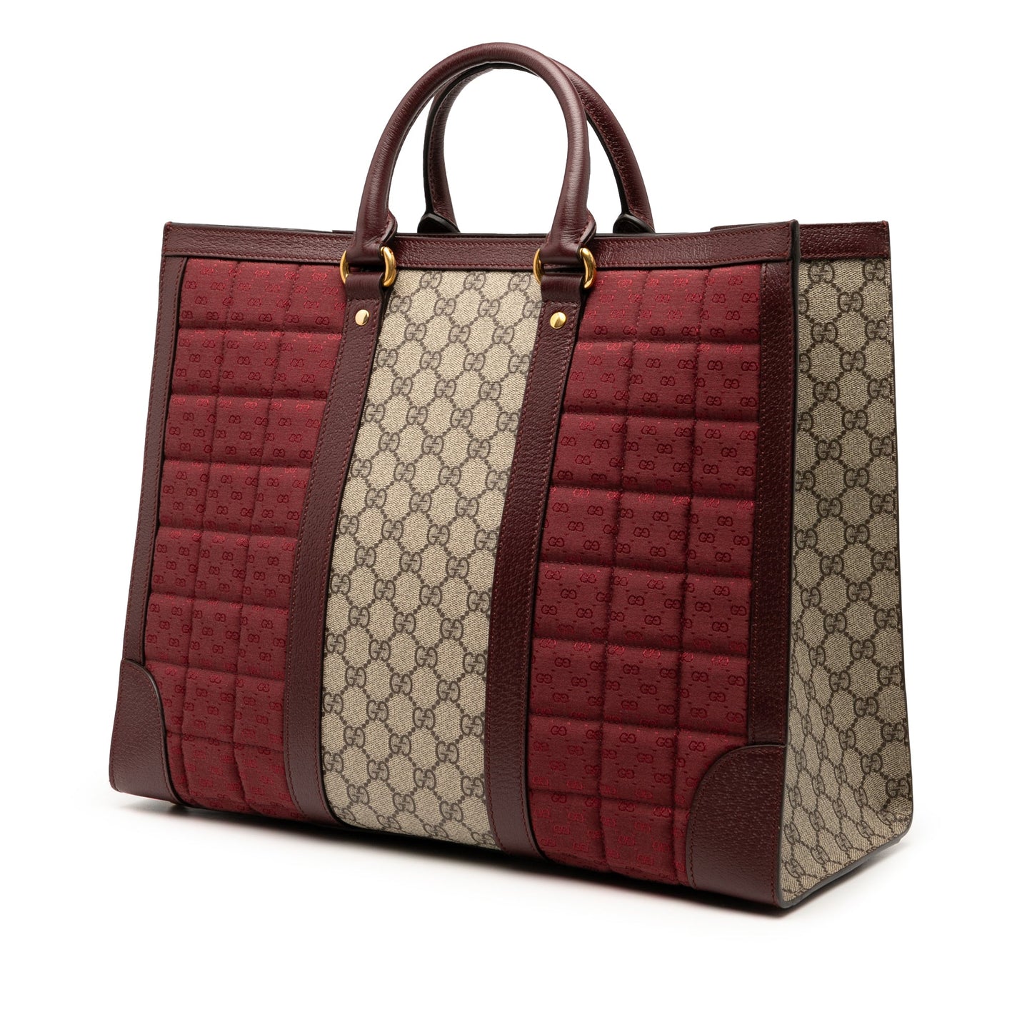 Gucci Medium GG Supreme and Quilted Mini GG Canvas Double G Tote