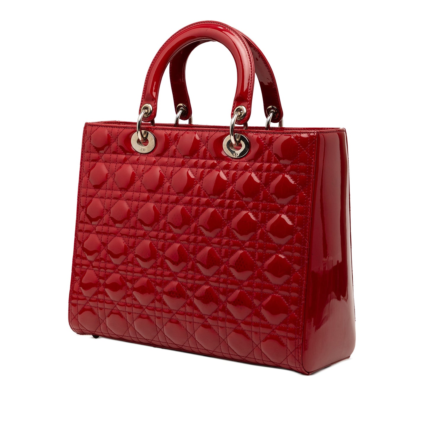 Dior Large Patent Cannage Lady Dior
