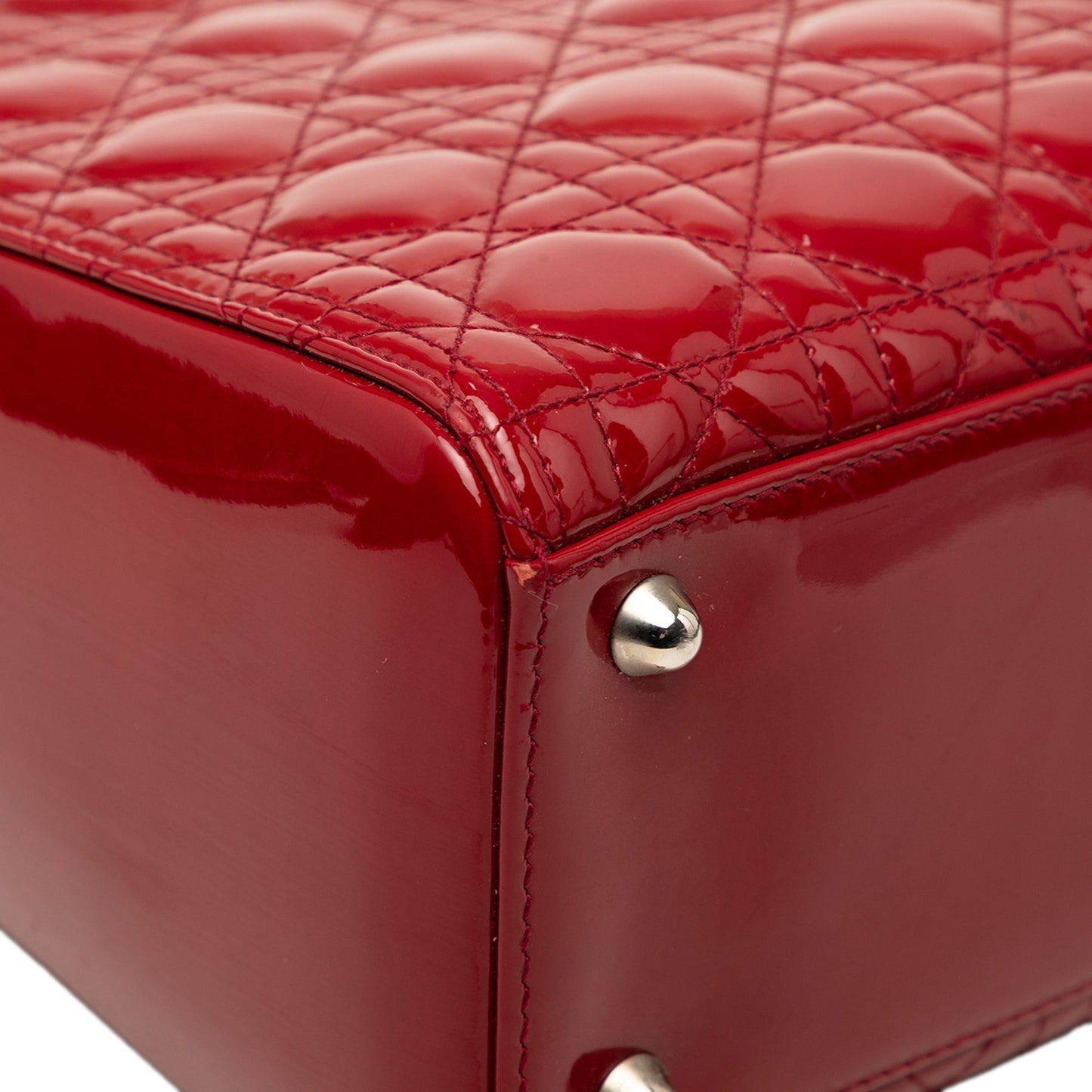 Dior Large Patent Cannage Lady Dior