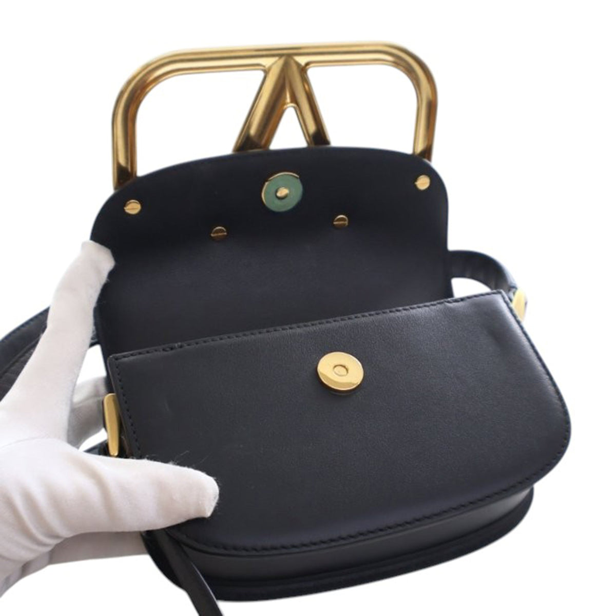 Valentino Small Leather Supervee Crossbody