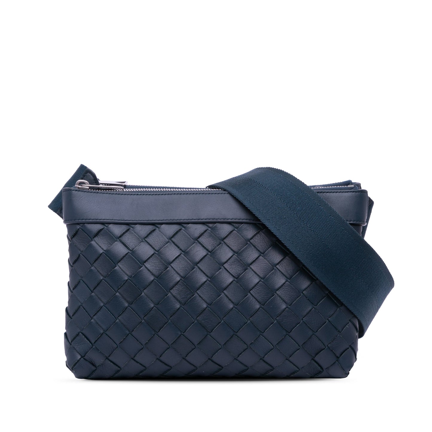 Bottega Veneta Leather Intrecciato Duo Crossbody