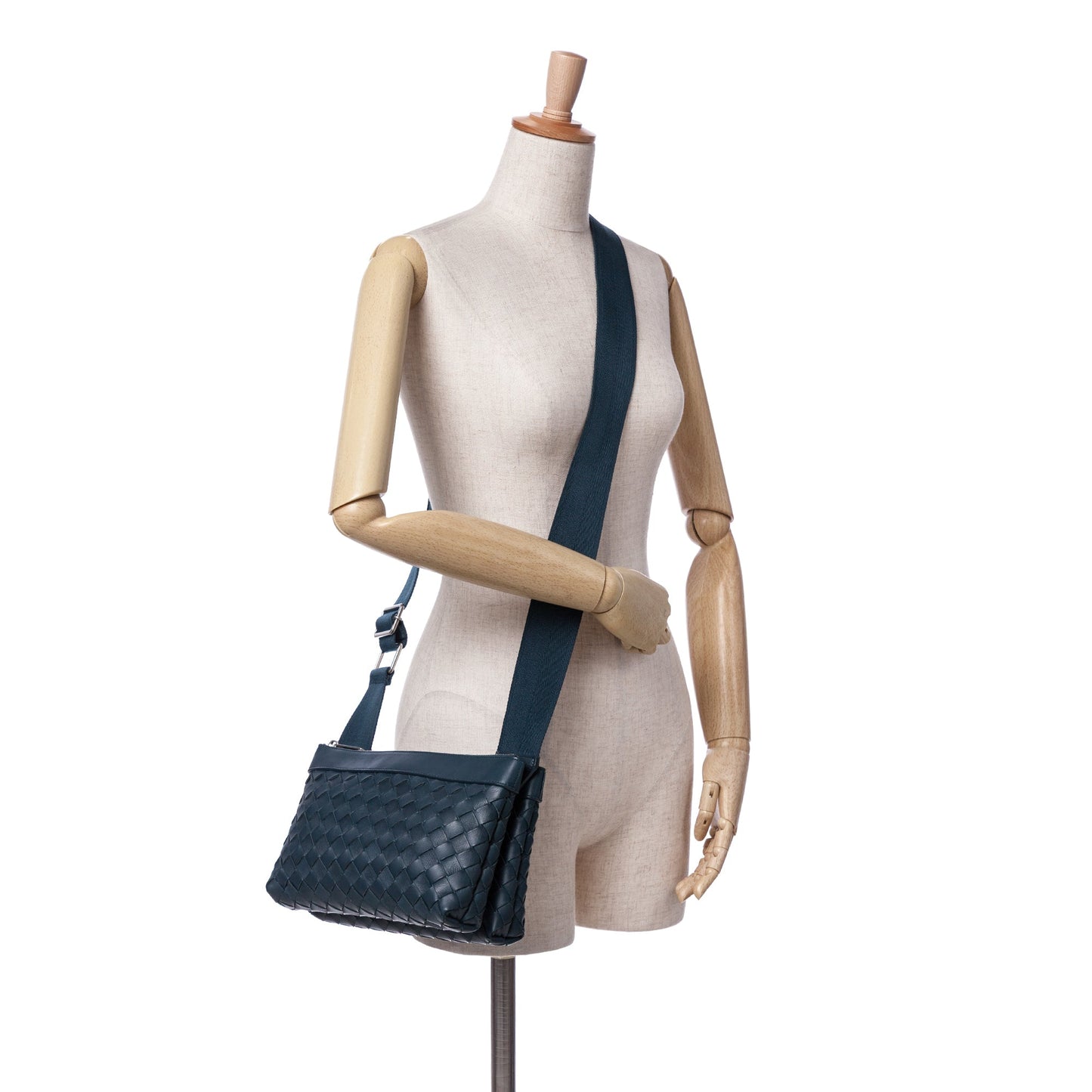 Bottega Veneta Leather Intrecciato Duo Crossbody