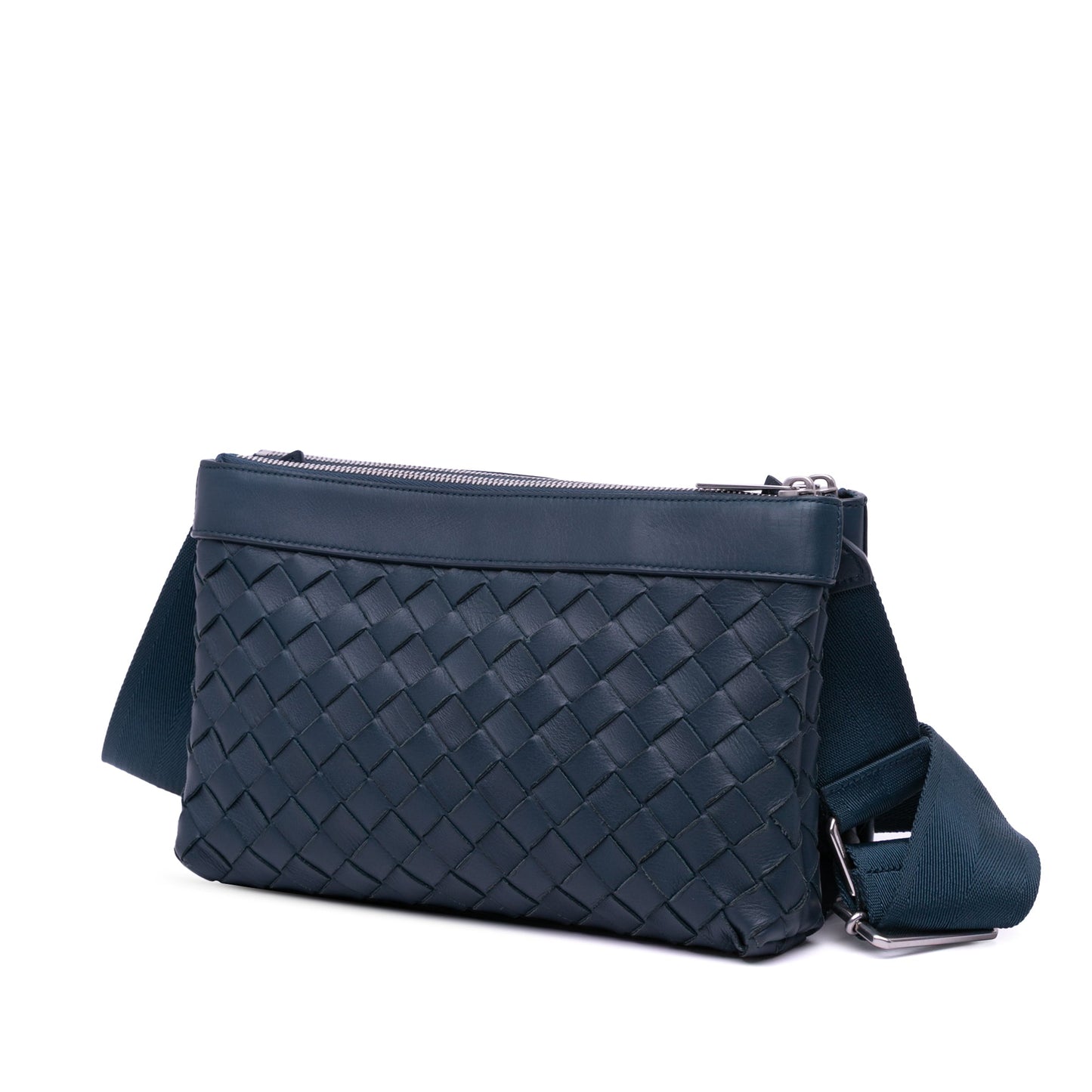 Bottega Veneta Leather Intrecciato Duo Crossbody