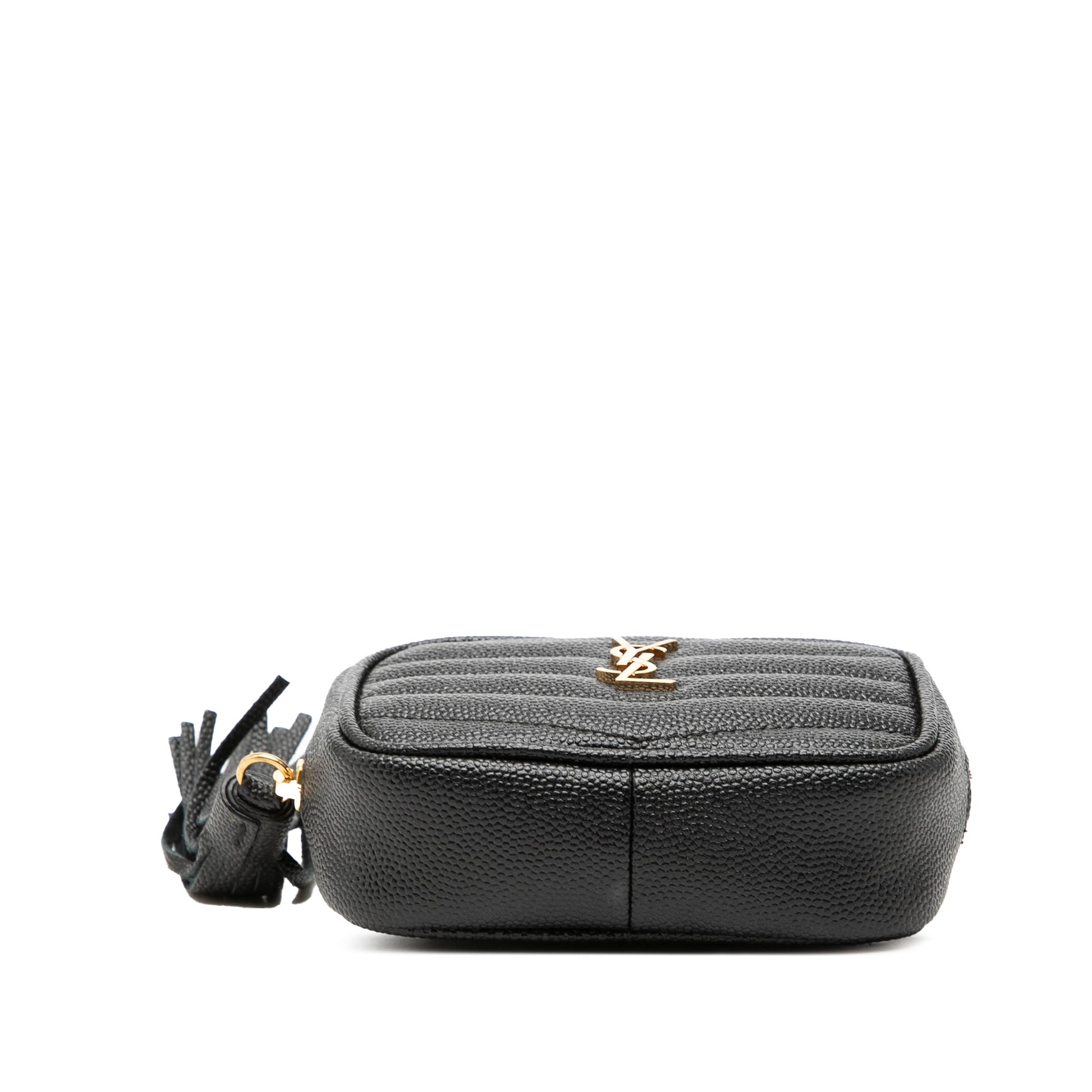 Saint Laurent Baby Matelasse Grain De Poudre Monogram Lou Camera Bag