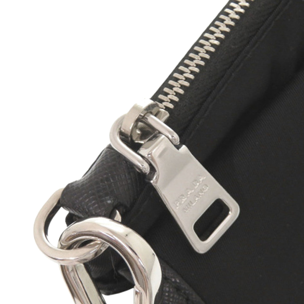Prada Tessuto Buckle Clutch