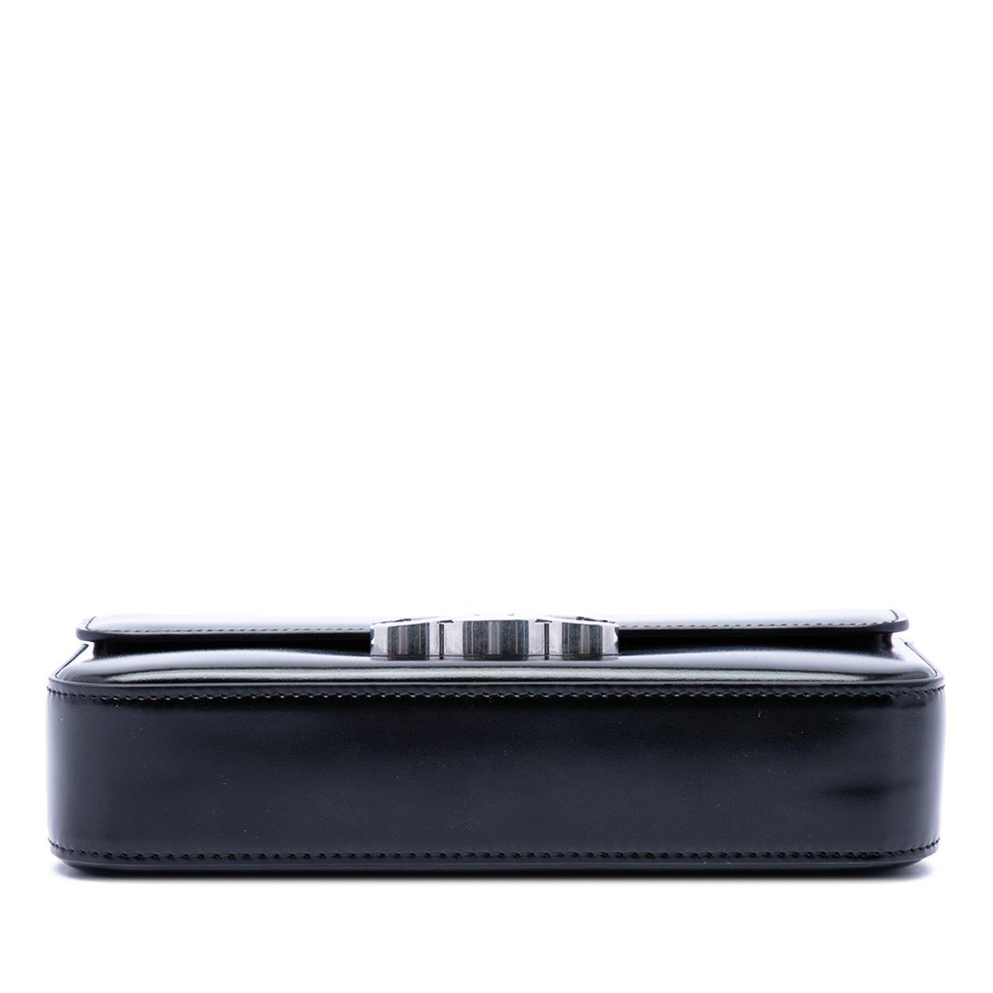 Celine Shiny Calfskin Triomphe Claude Shoulder Bag