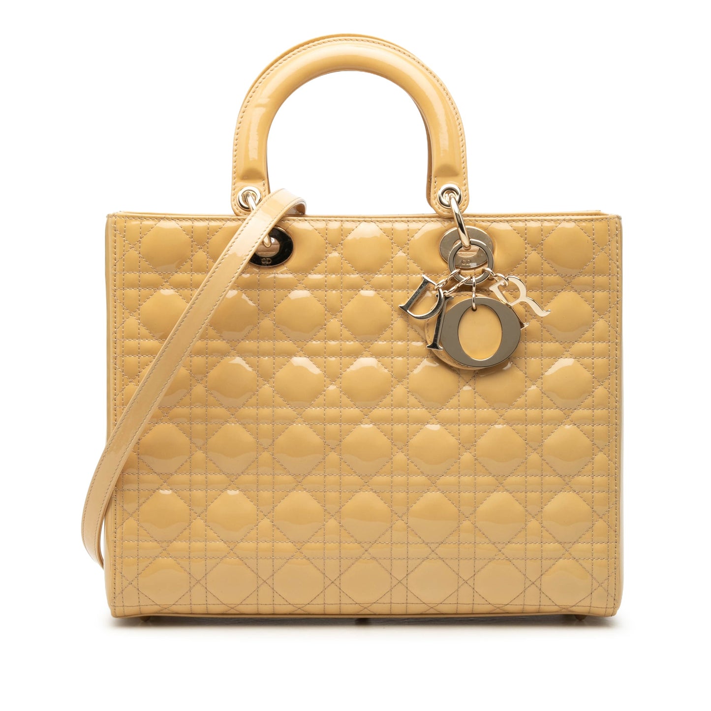 Dior Large Patent Cannage Lady Dior