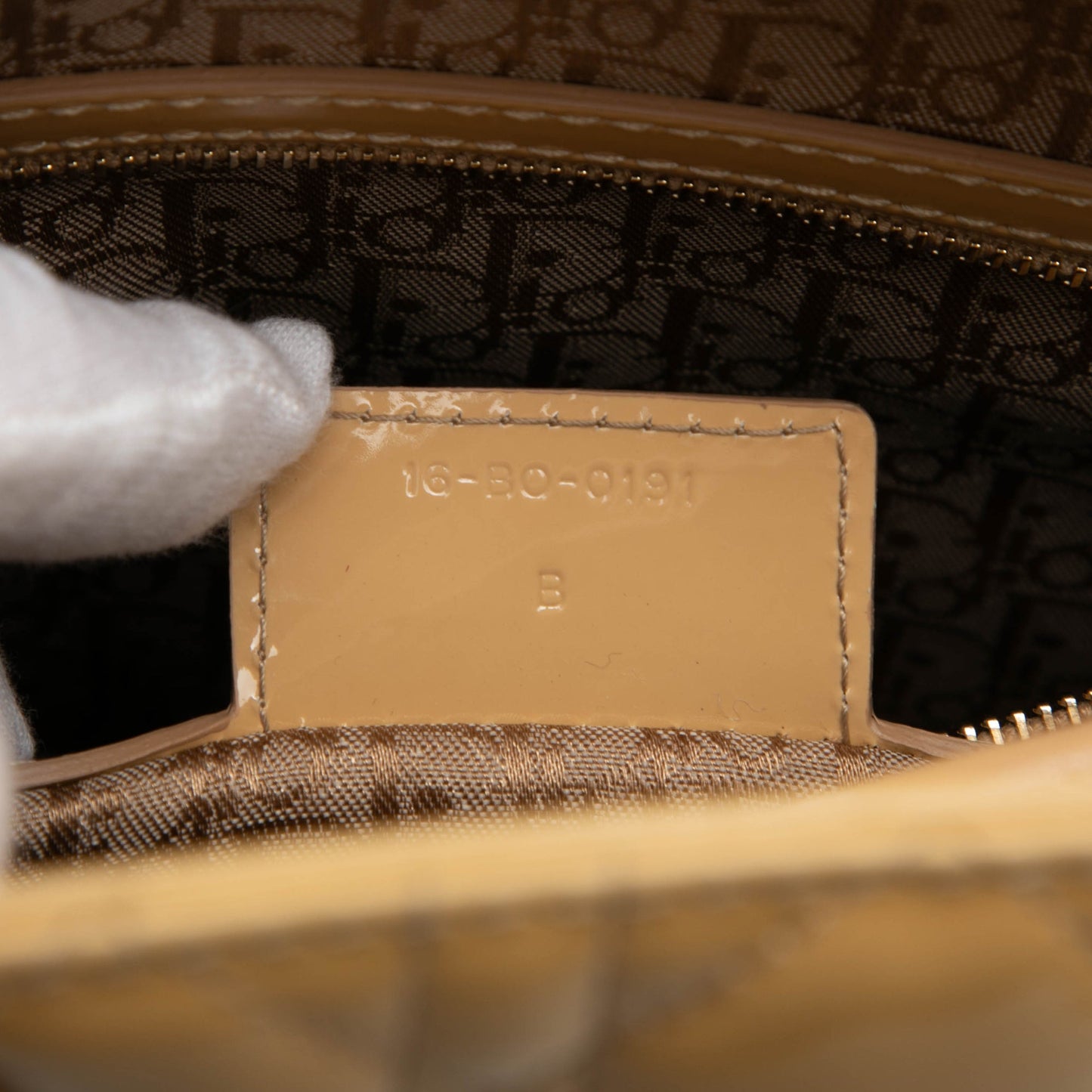Dior Large Patent Cannage Lady Dior