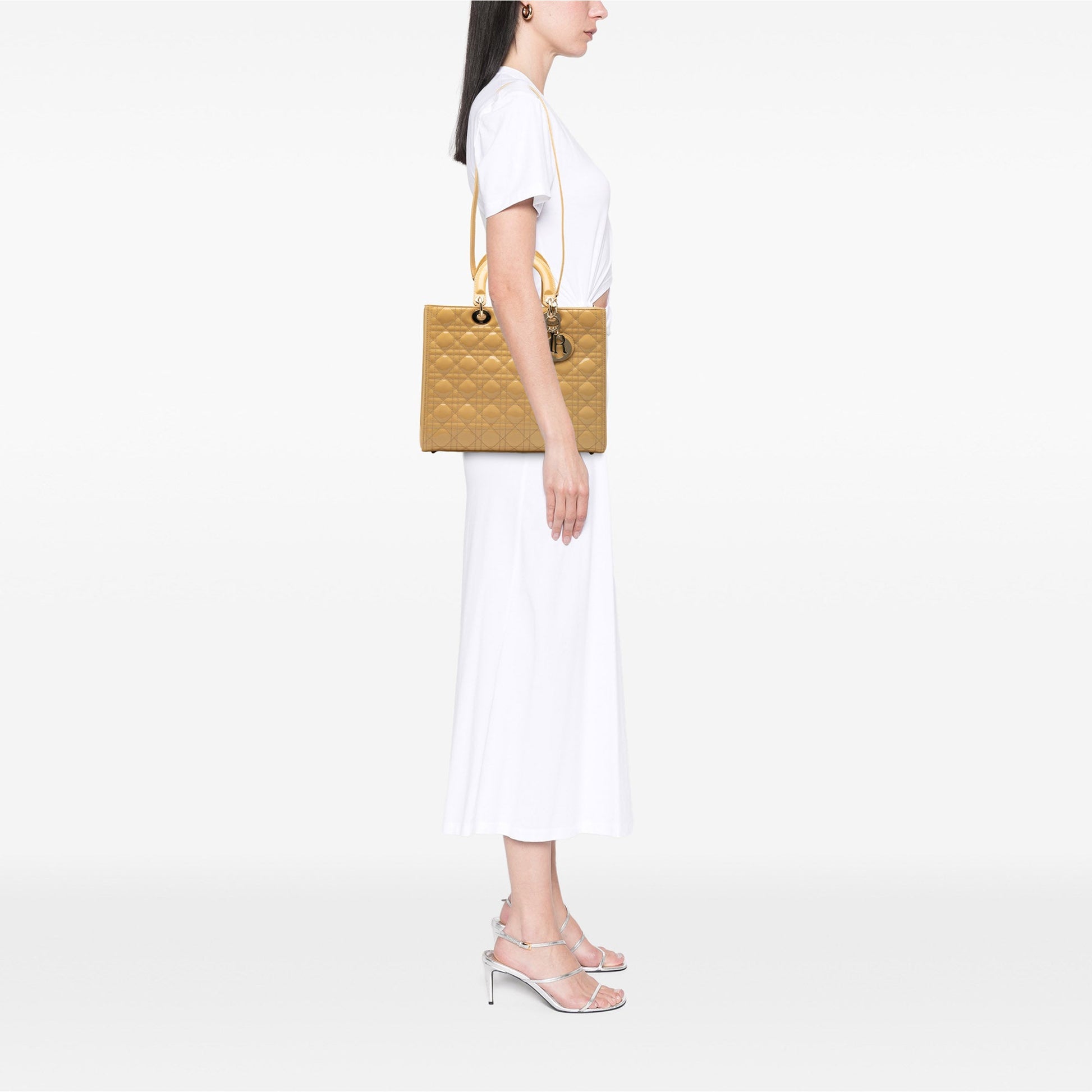 Dior Large Patent Cannage Lady Dior