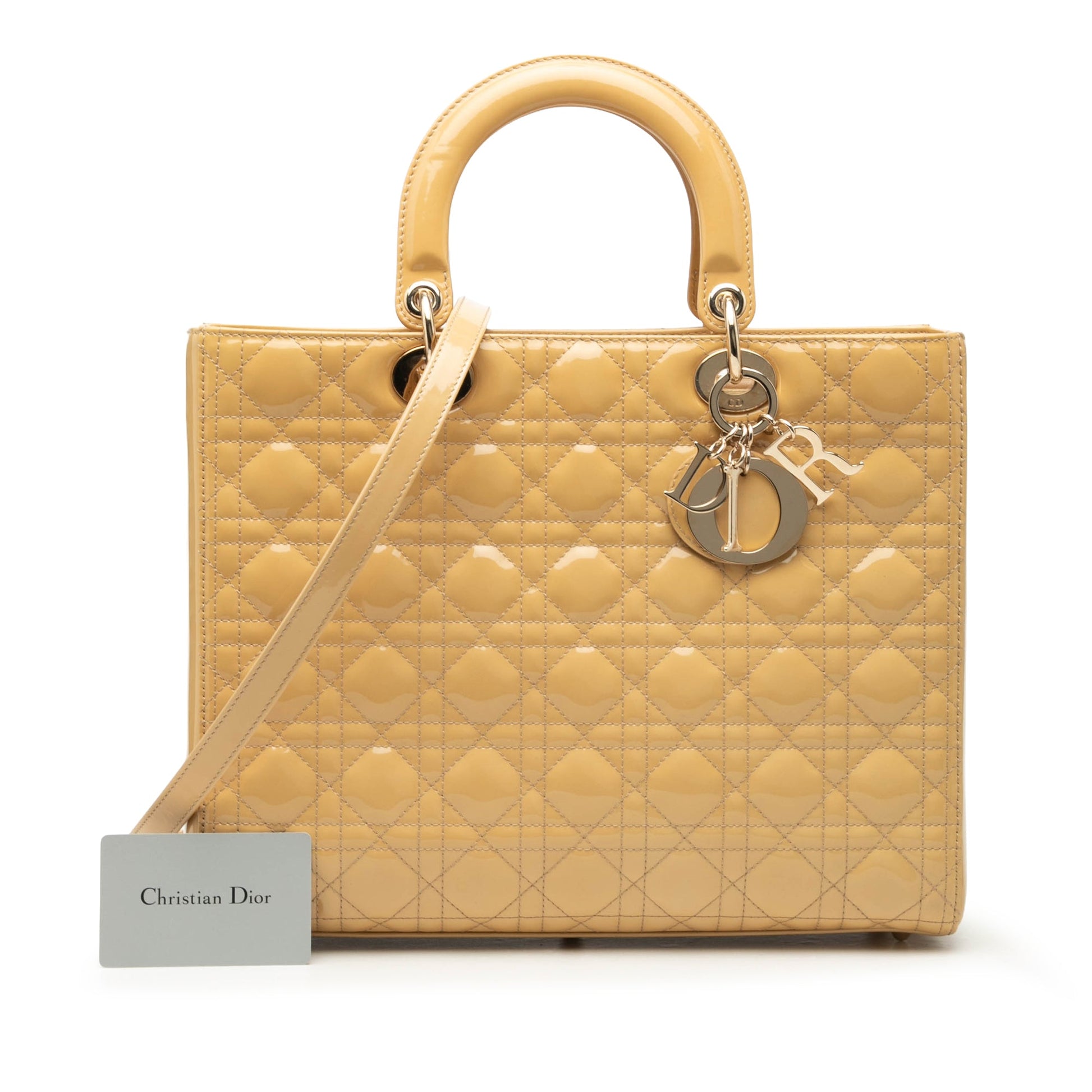 Dior Large Patent Cannage Lady Dior