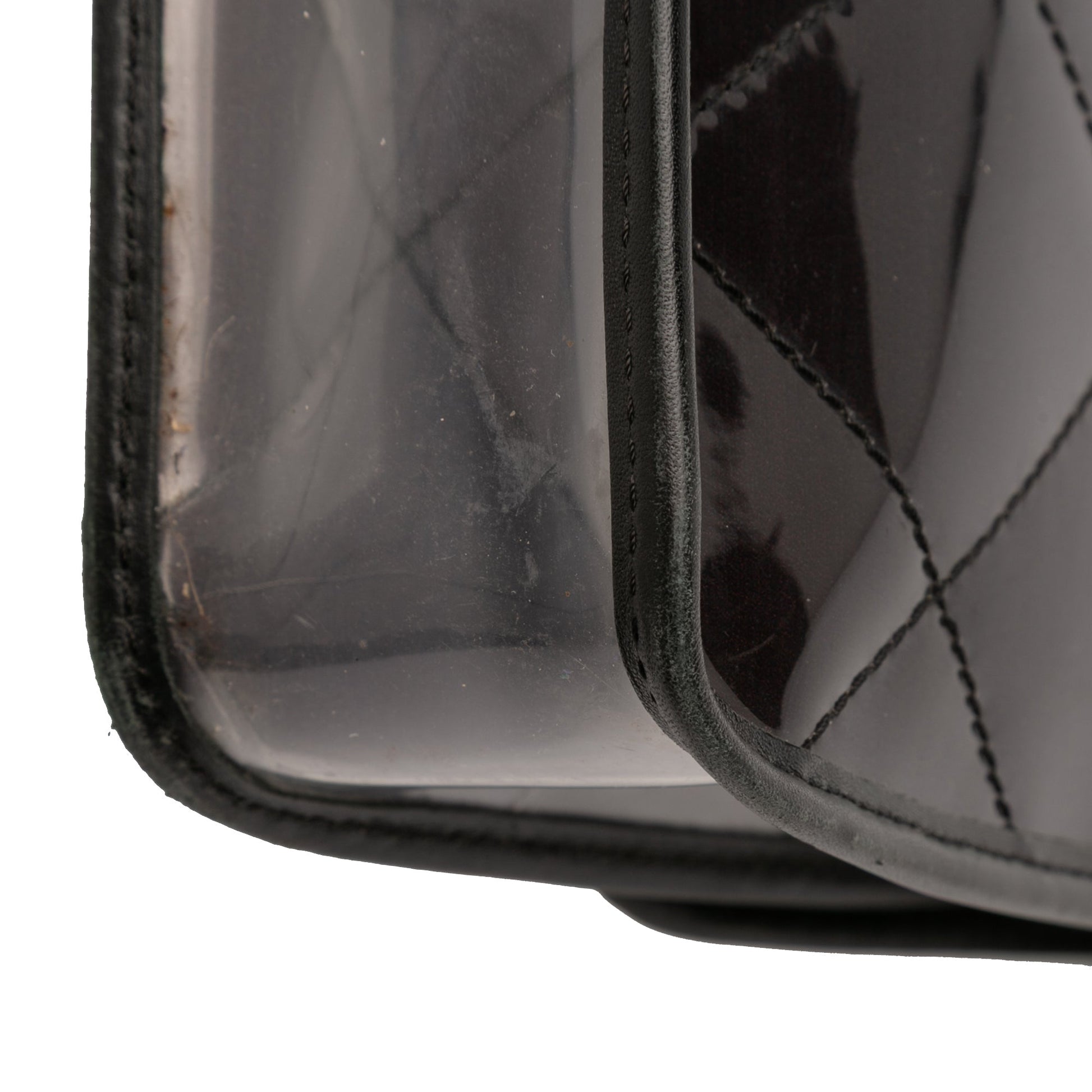 Chanel Stitched PVC and Calfskin Naked Flap