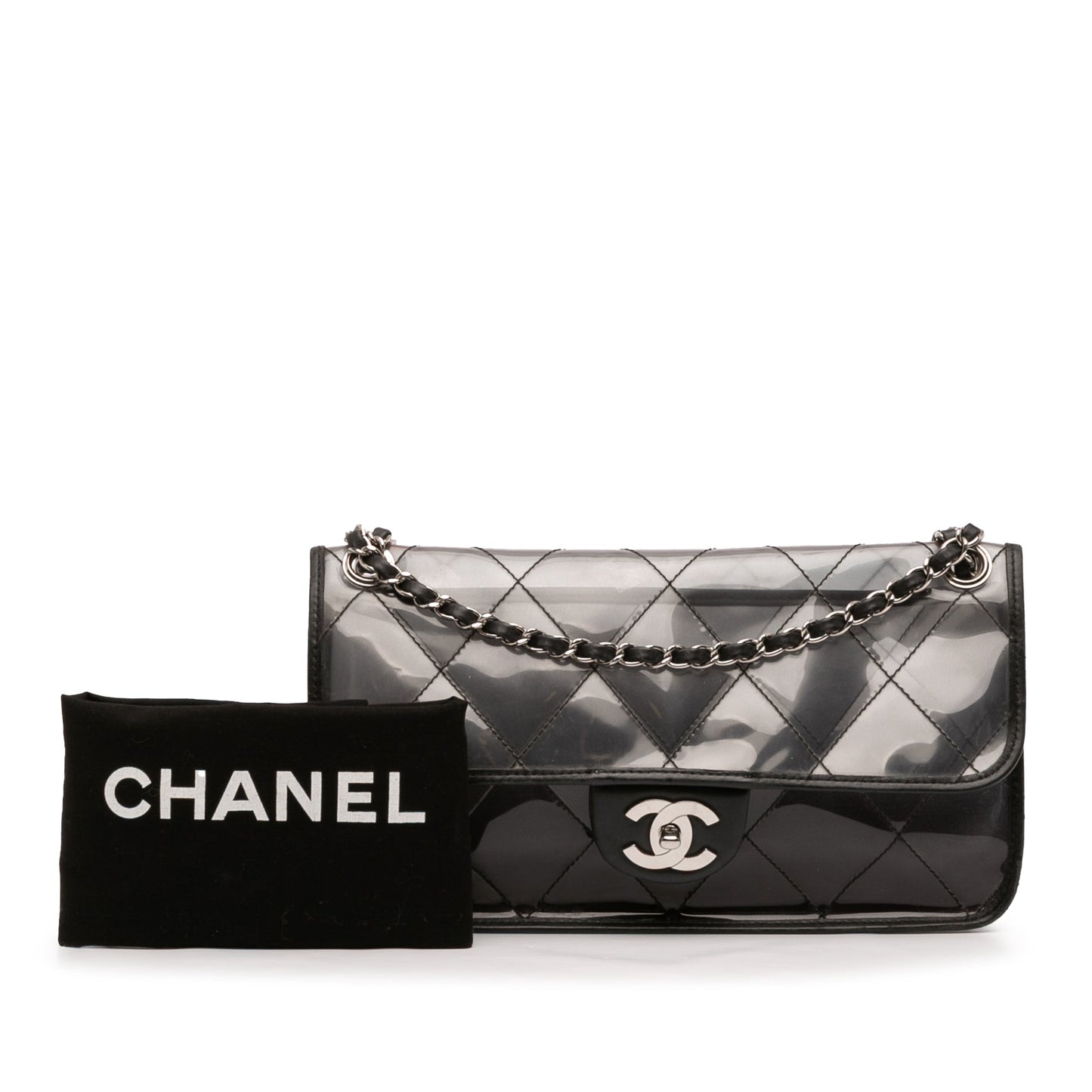 Chanel Stitched PVC and Calfskin Naked Flap