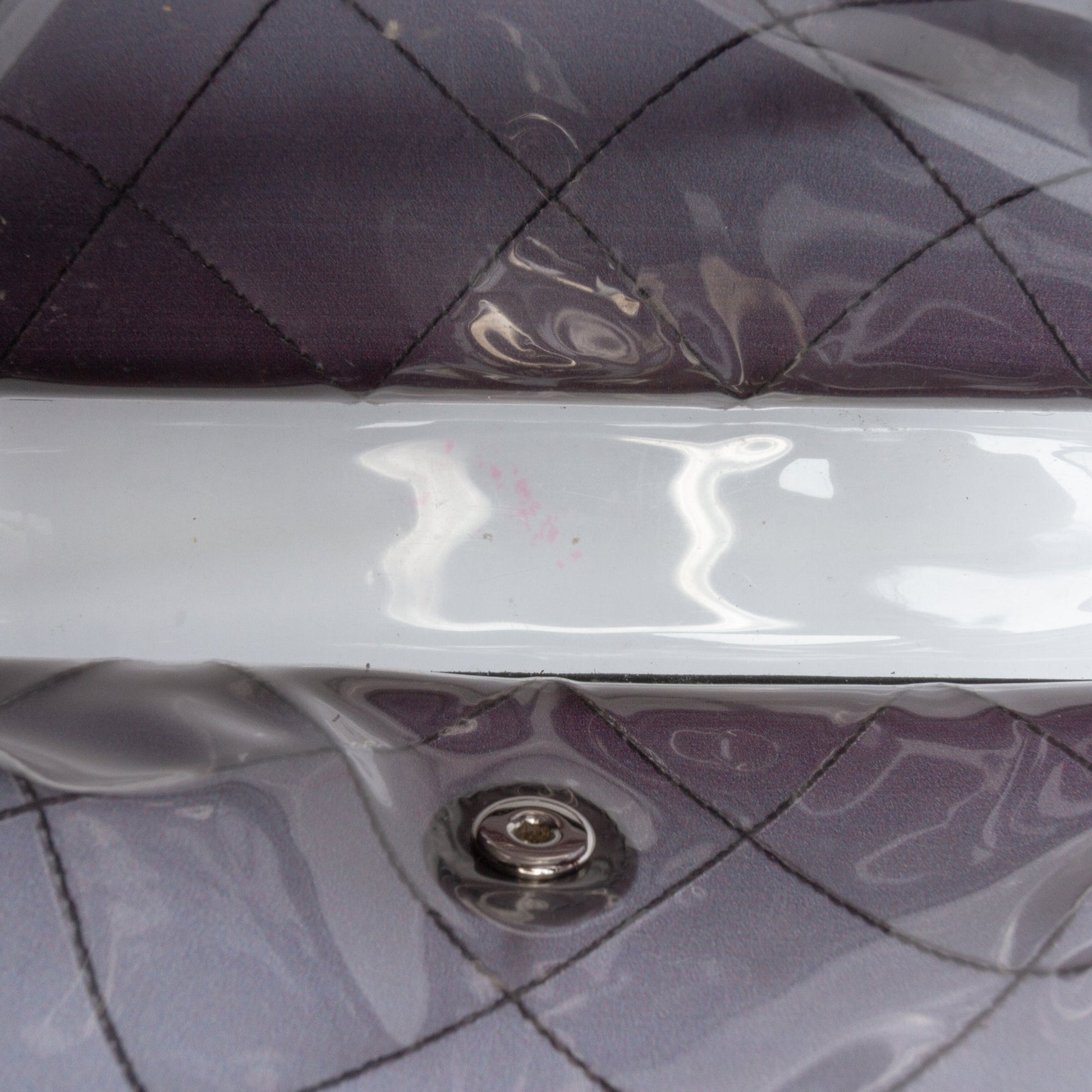 Chanel Stitched PVC and Calfskin Naked Flap