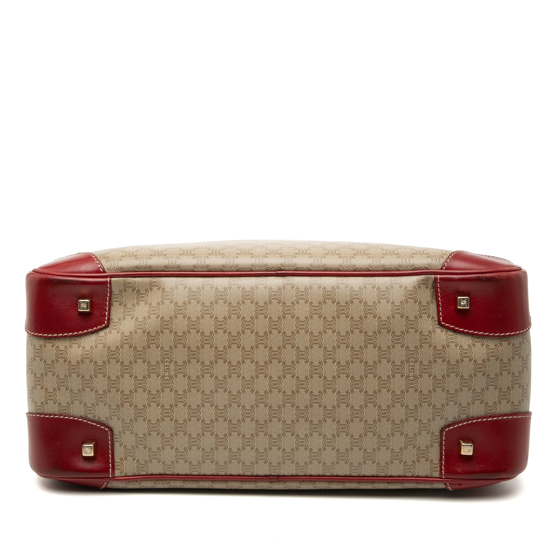 Celine Macadam Coated Canvas Handbag