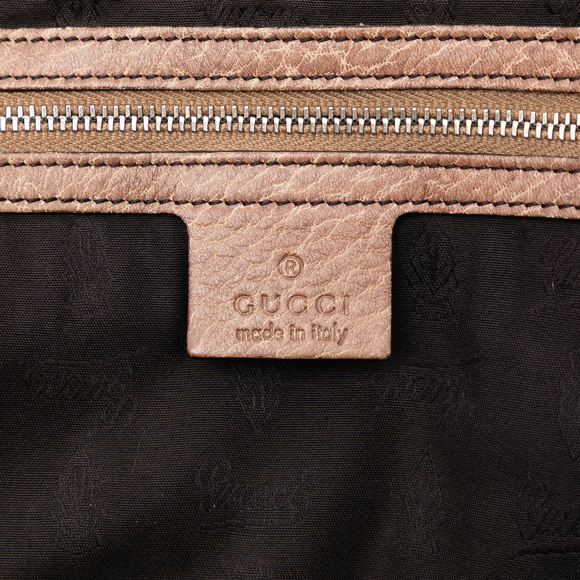 Gucci Medium GG Canvas Bamboo Bar Tote