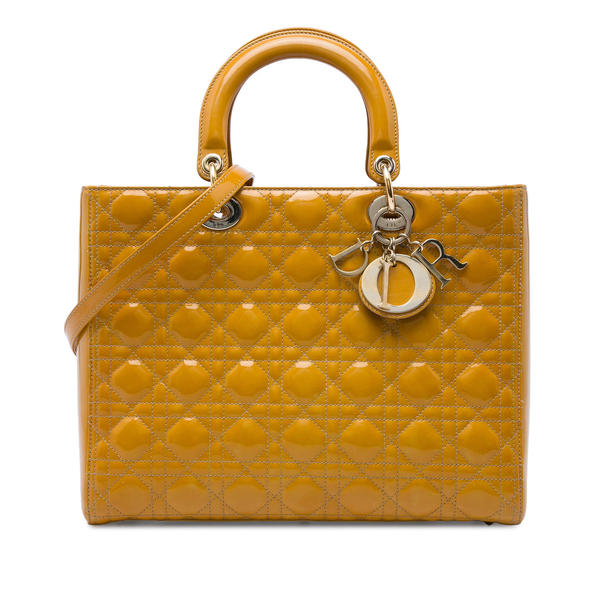 Dior Large Patent Cannage Lady Dior