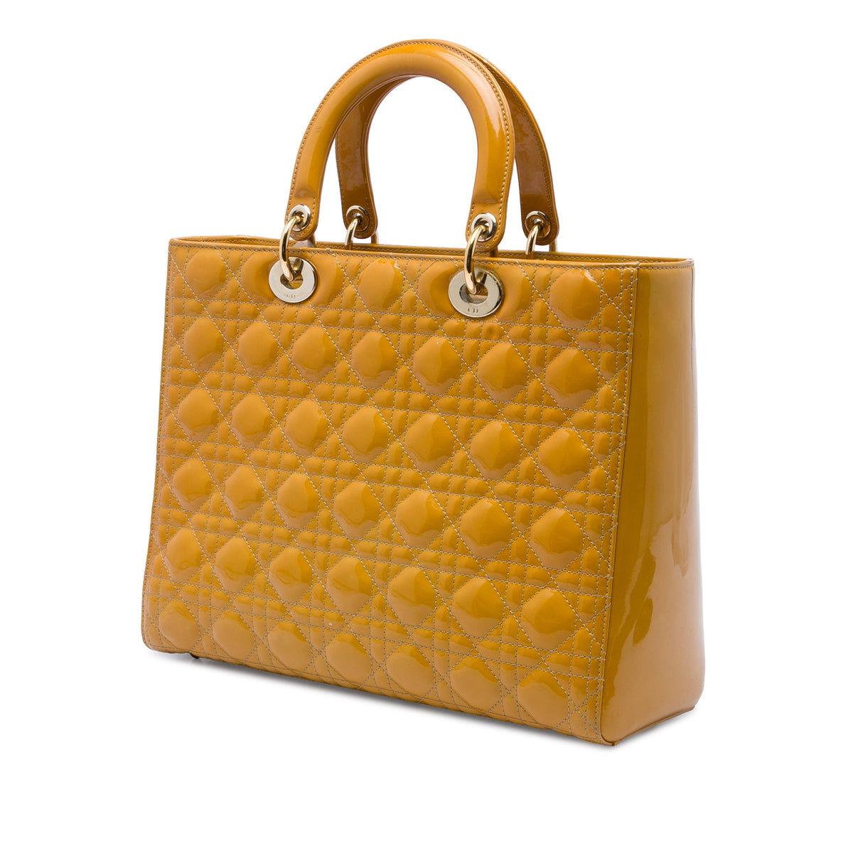 Dior Large Patent Cannage Lady Dior
