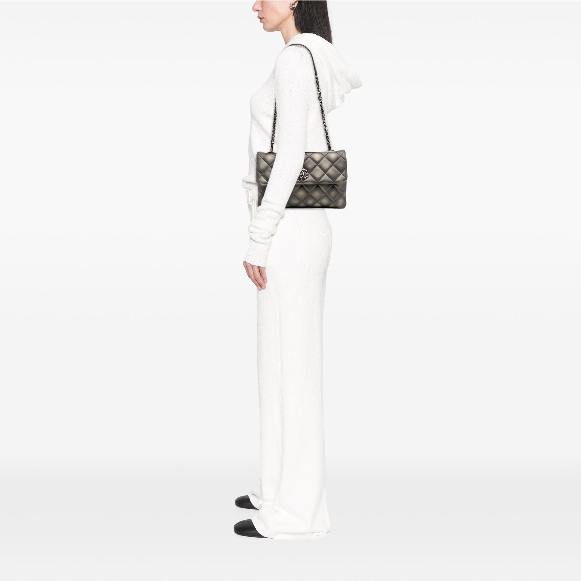 Chanel Quilted Metallic Lambskin Trendy CC Flap